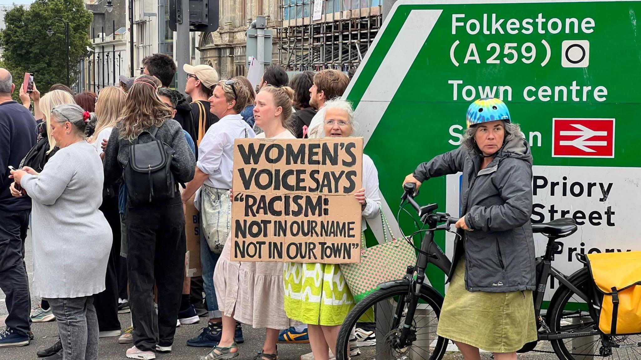 Anti-racism campaigners in Hastings