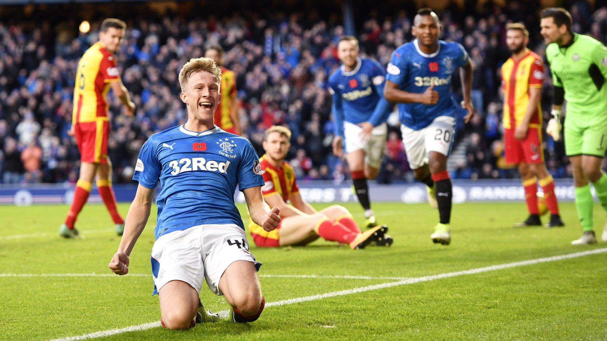 Ross McCrorie celebrates