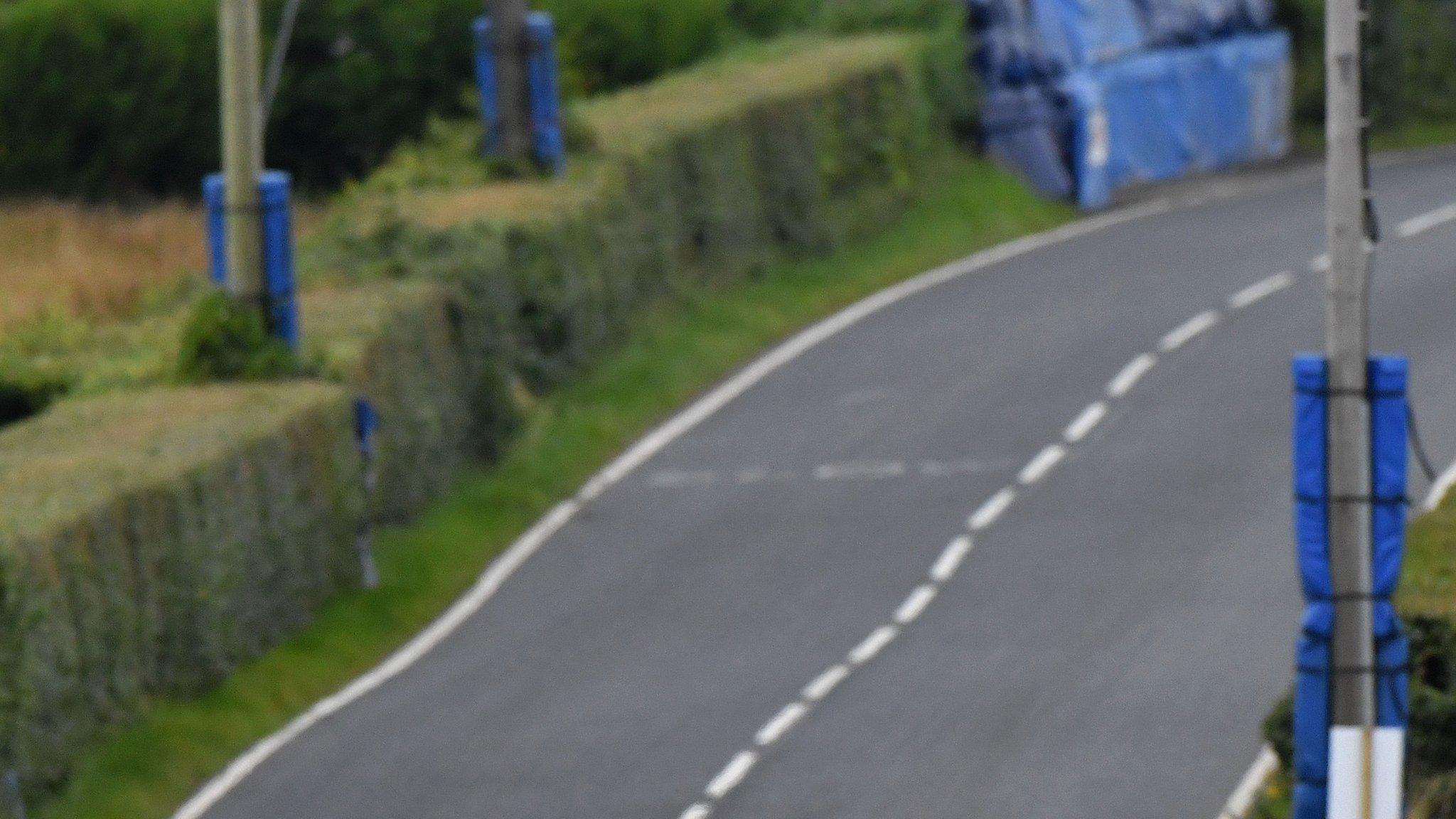 The accident happened in the National Race during the Dundrod 150 event