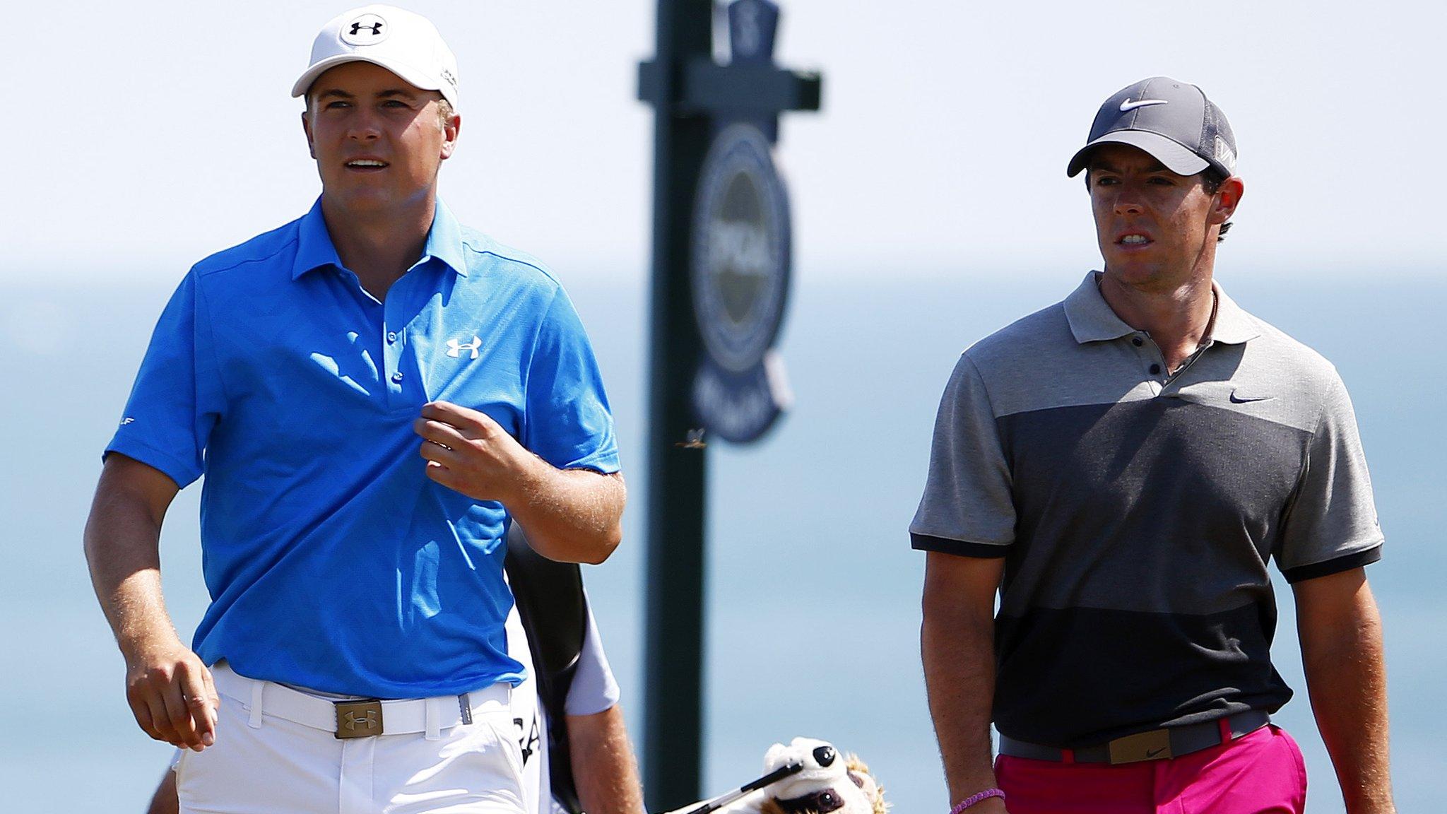 Jordan Spieth and Rory McIlroy