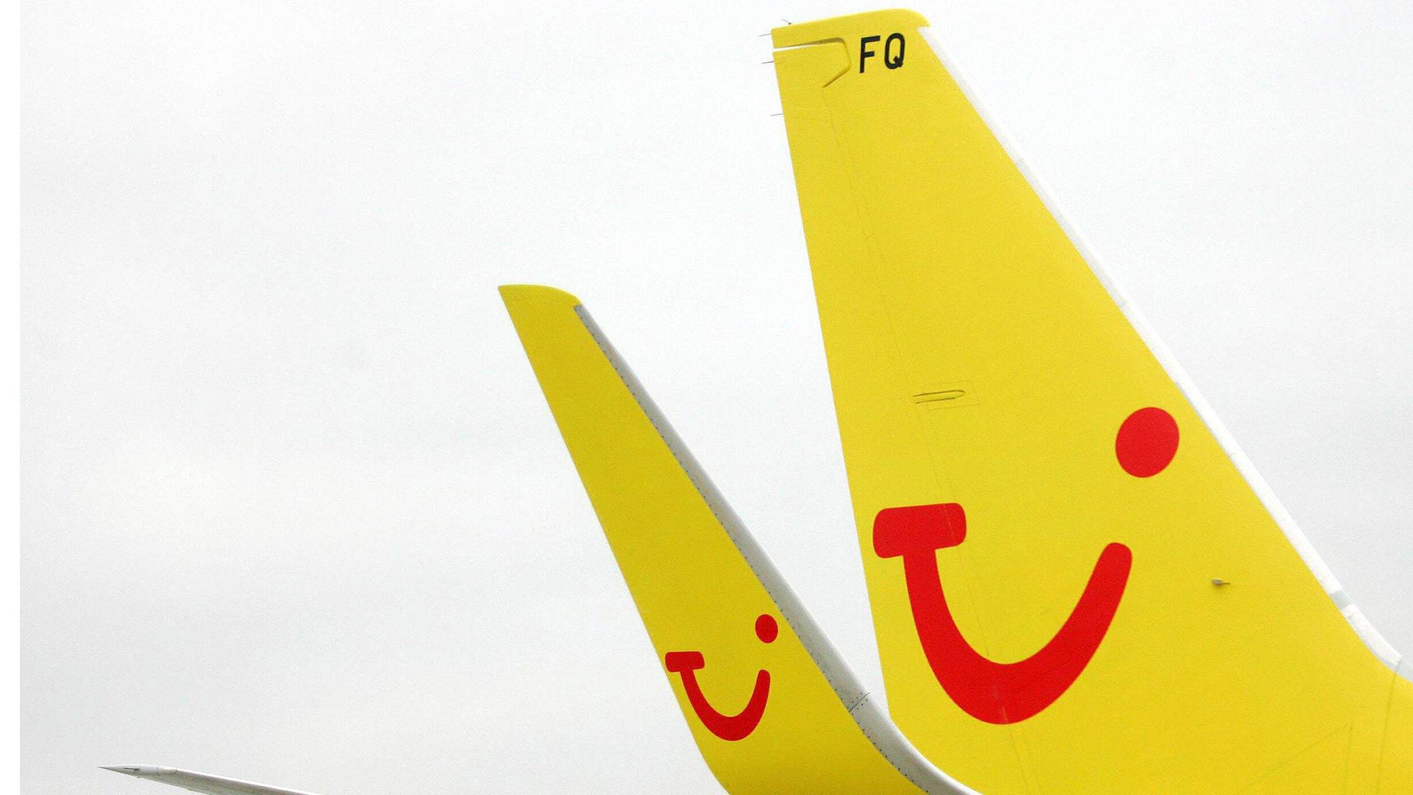 tailplane of Tui plane