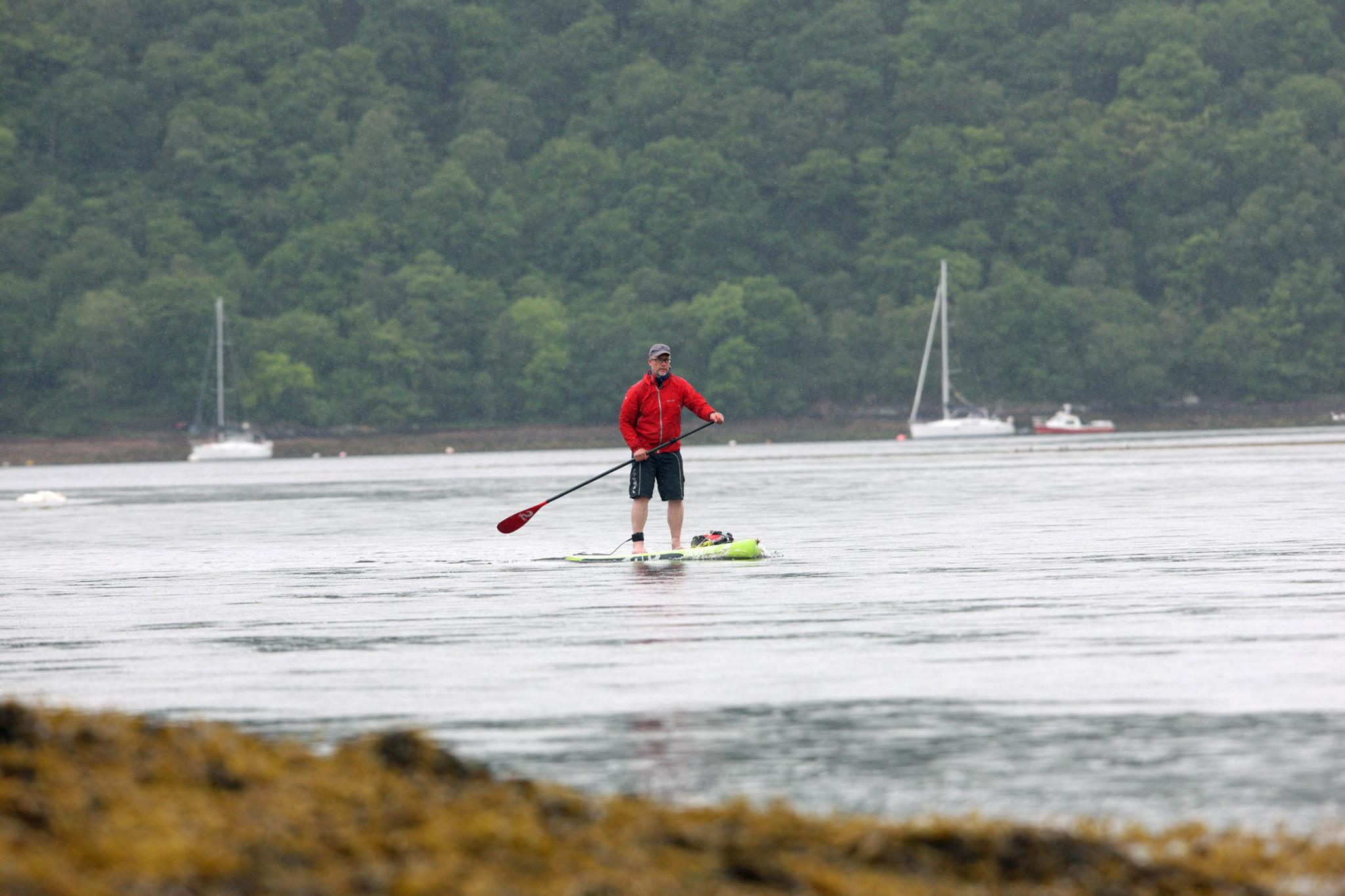 Paddle boarder Carl Habrel