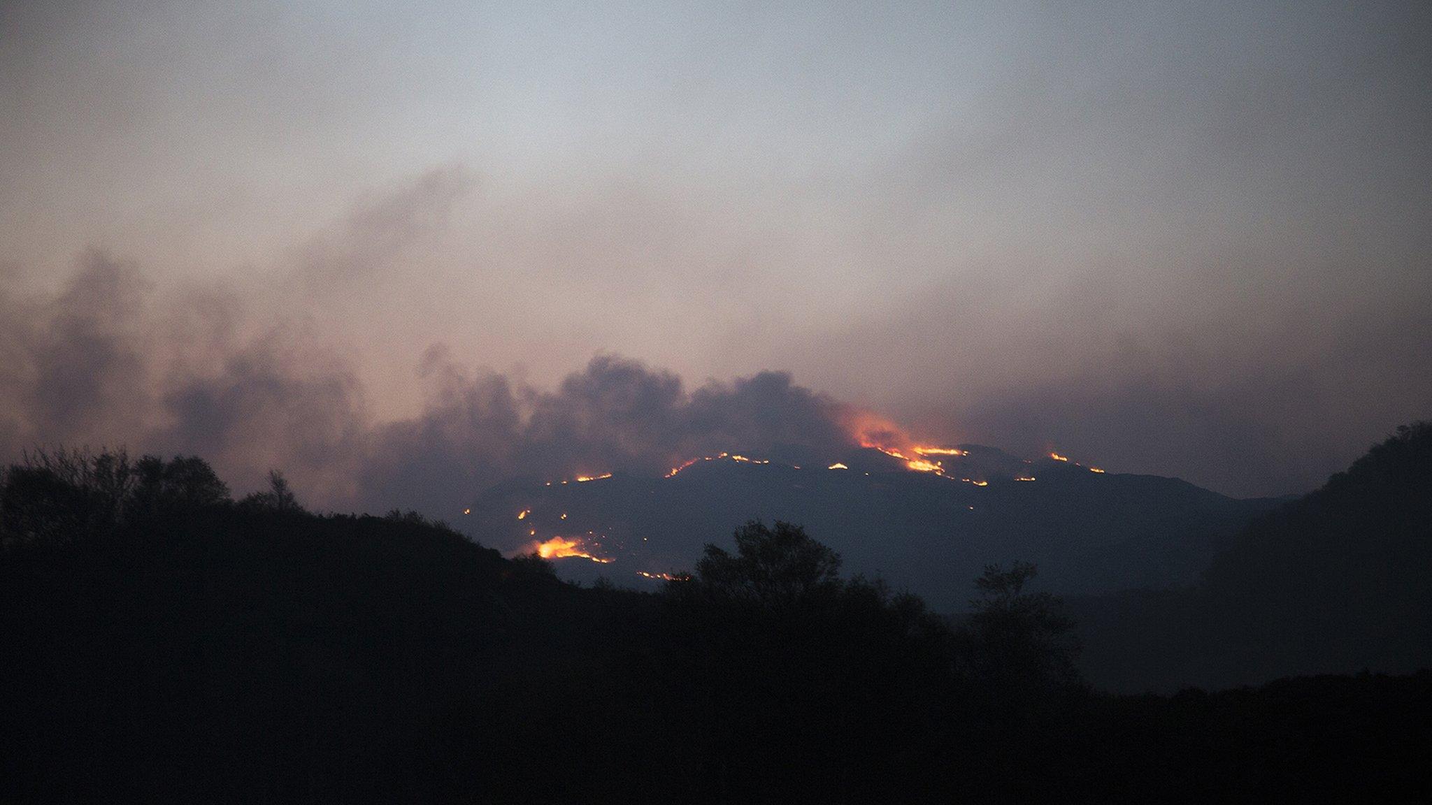 Wildfire in Sutherland