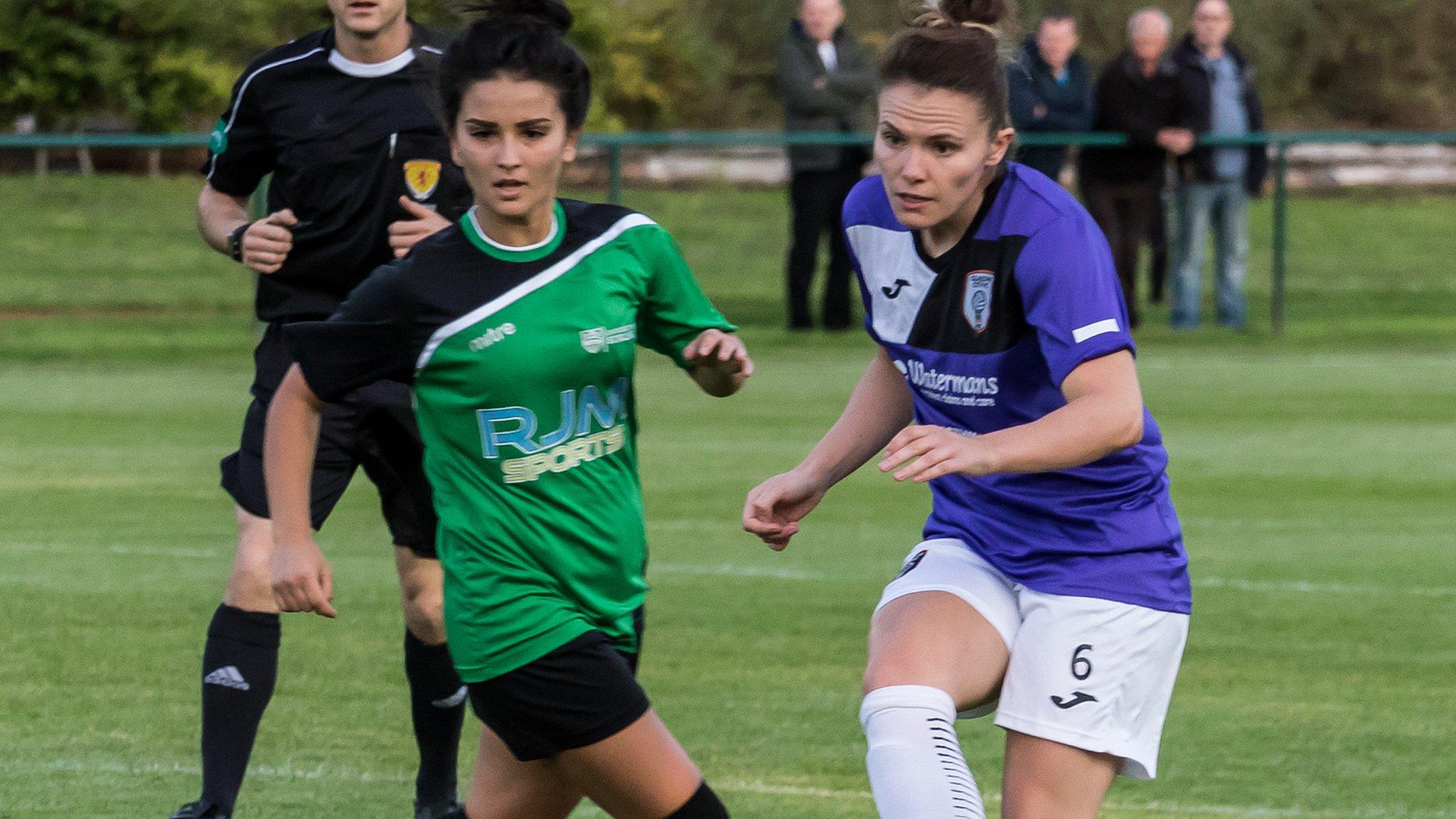 Stirling's Danijela Rae and Glasgow City's Jo Love