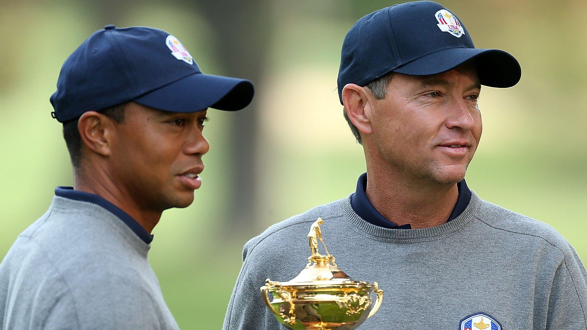 Tiger Woods and Davis Love III