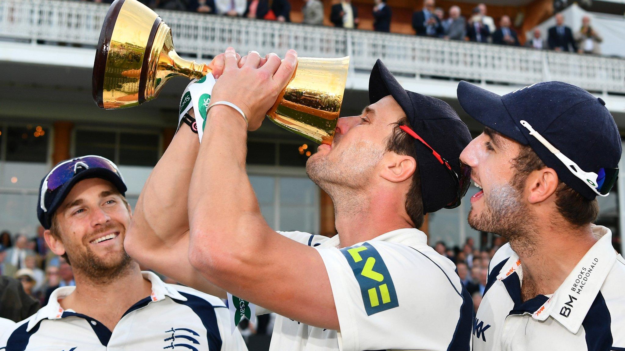 Middlesex celebrate County Championship win