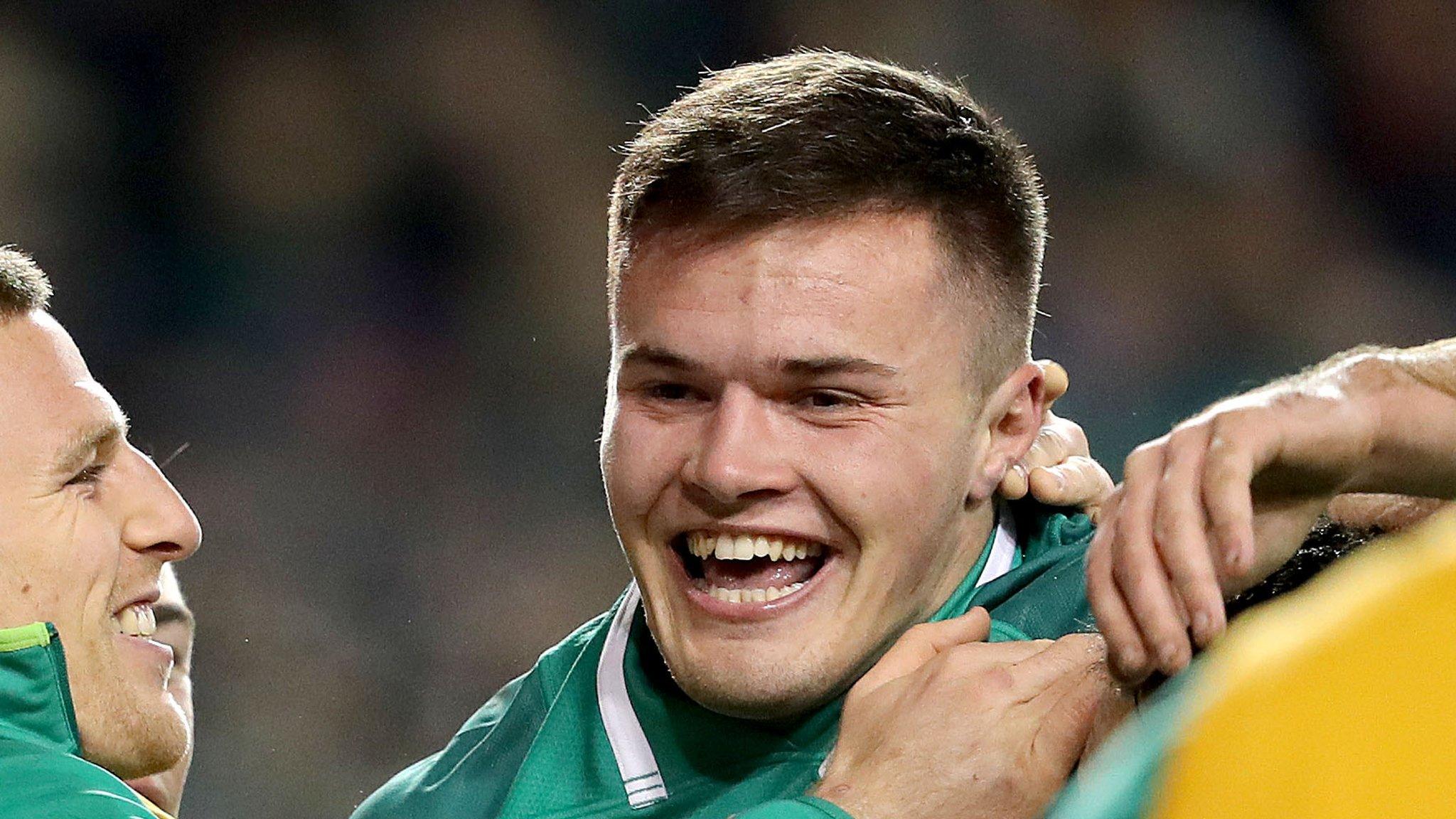 Jacob Stockdale scored two tries against Argentina