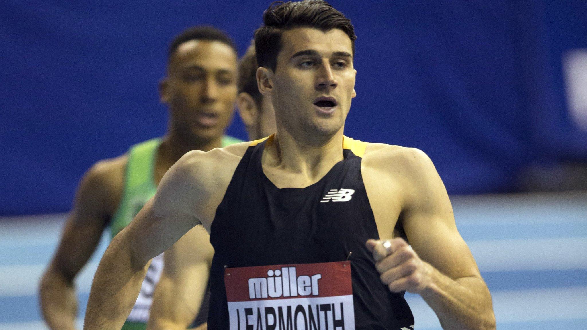 Guy Learmonth competes at last month's indoor meeting in Birmingham