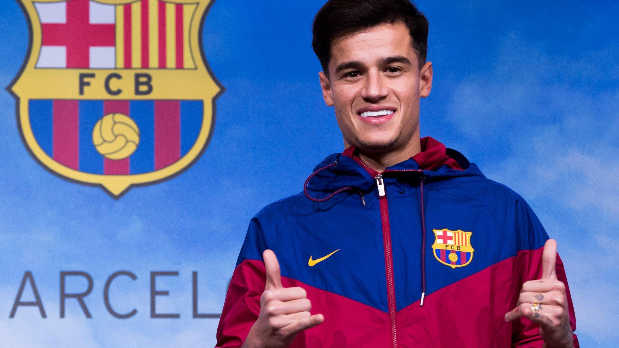 Philippe Coutinho isn't eligible for Barcelona's Champions League games this season