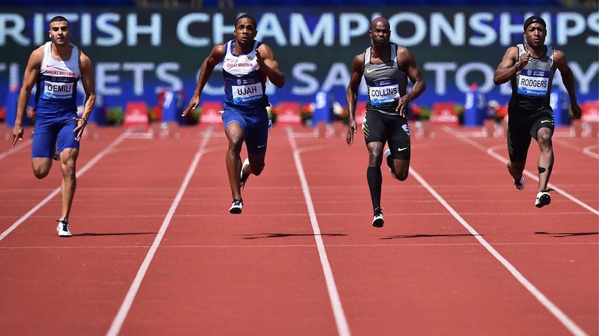 Great Britain's Adam Gemili and CJ Ujah