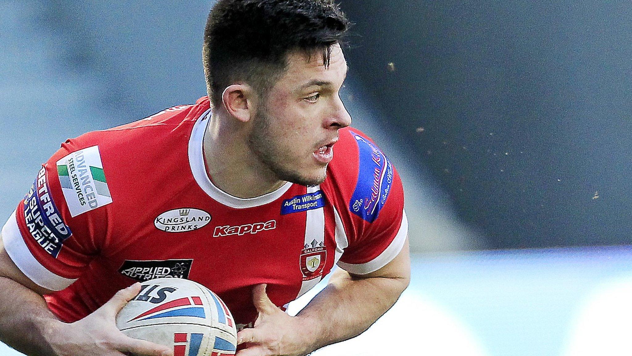 Niall Evalds in action for Salford Red Devils