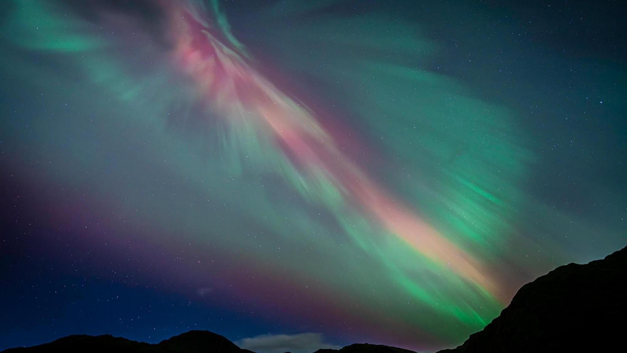 Thursday's Northern Light display seen in Cumbria