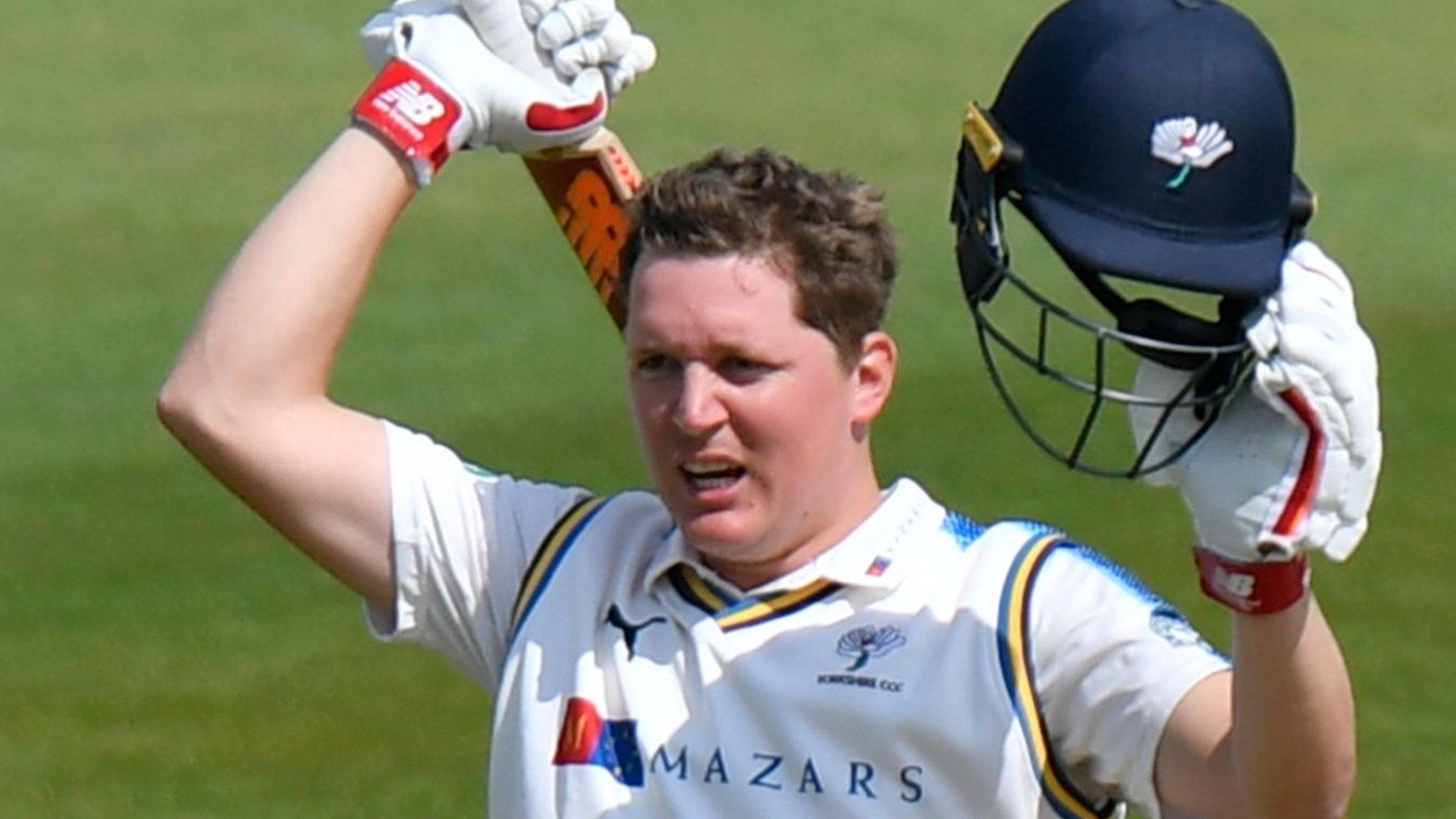 Gary Ballance reaches 100 against Hampshire