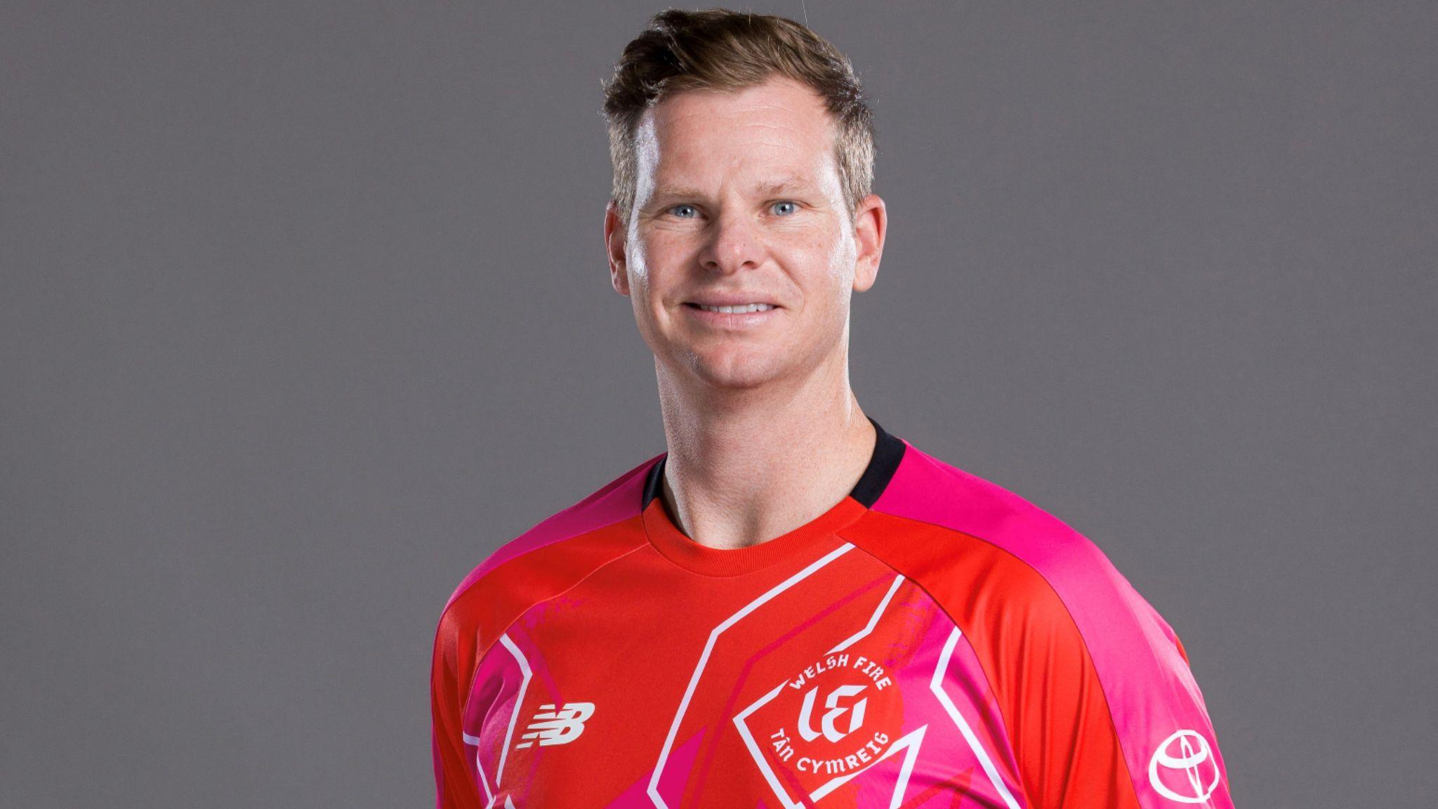 Steve Smith poses for Welsh Fire publicity photo