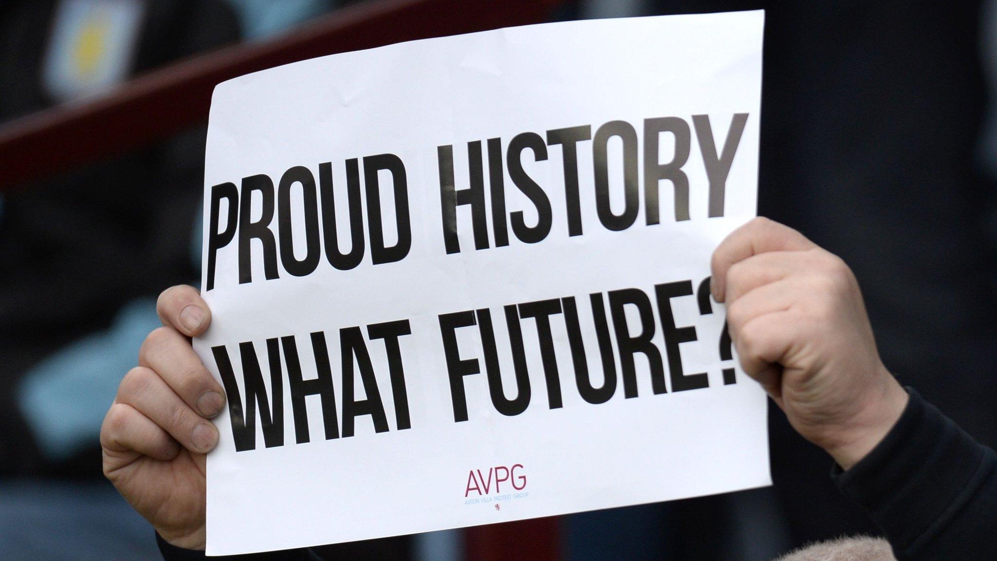 Aston Villa protest