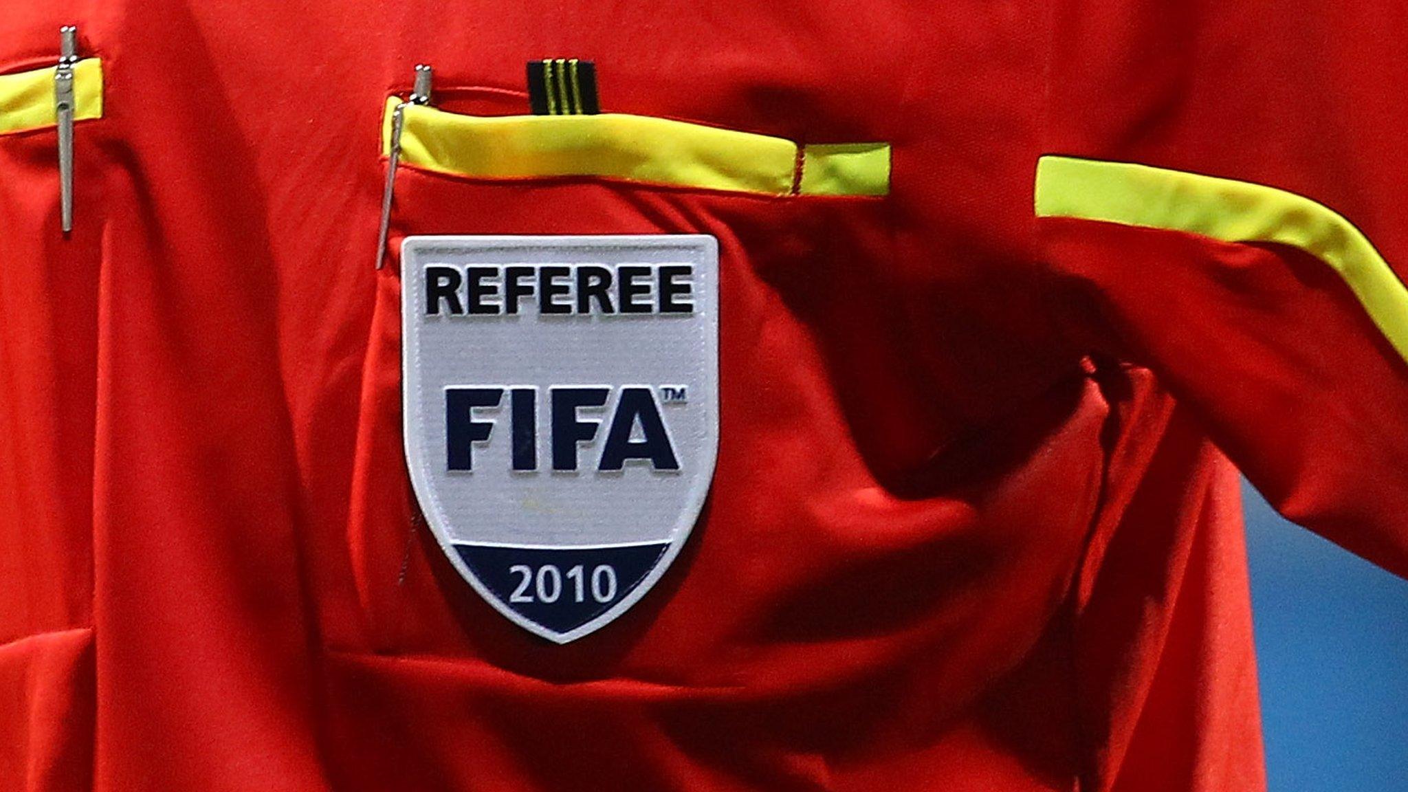 A Fifa referees badge