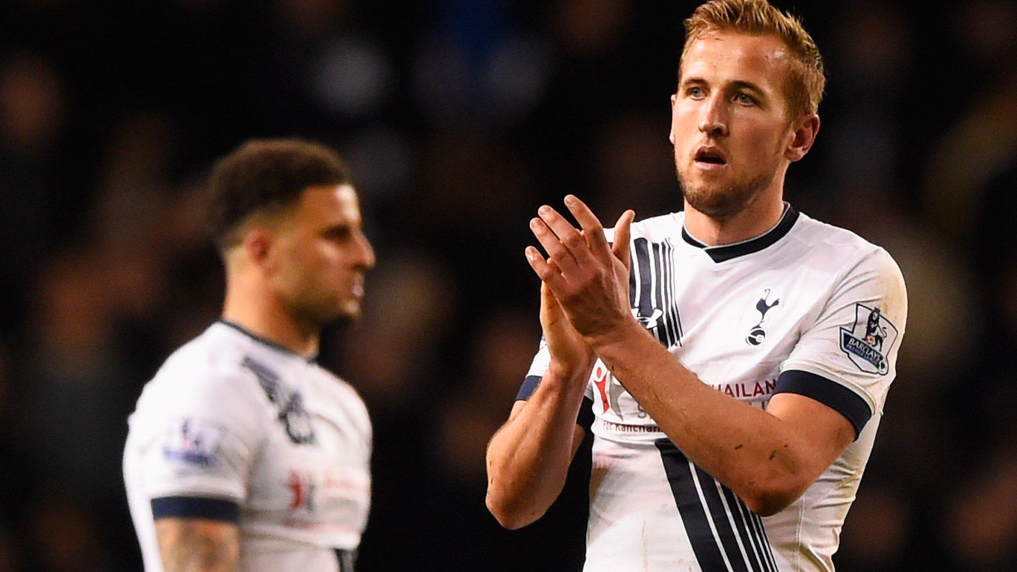 Tottenham's Harry Kane and Kyle Walker