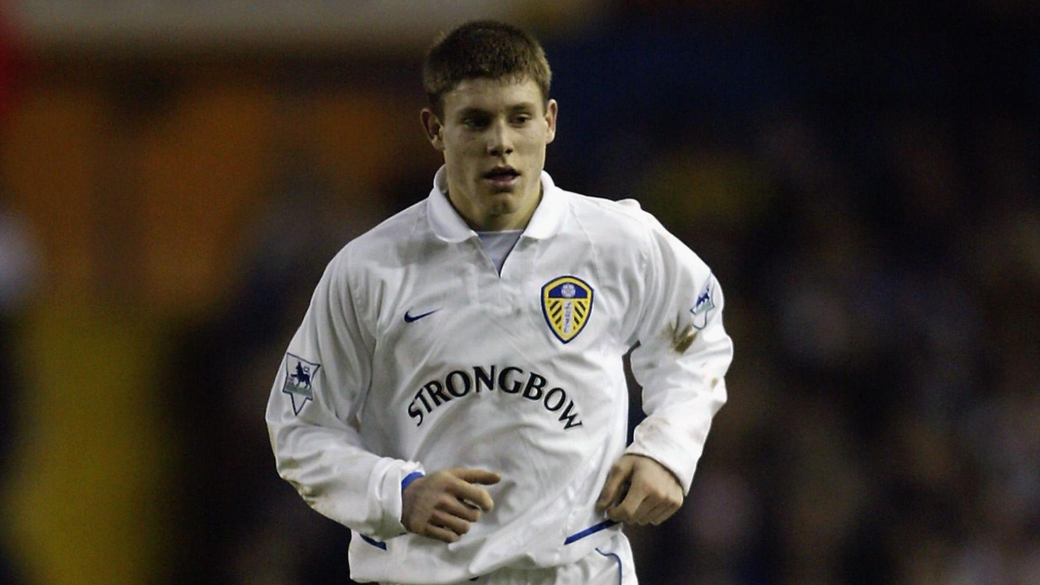 James Milner of Leeds United runs with the ball