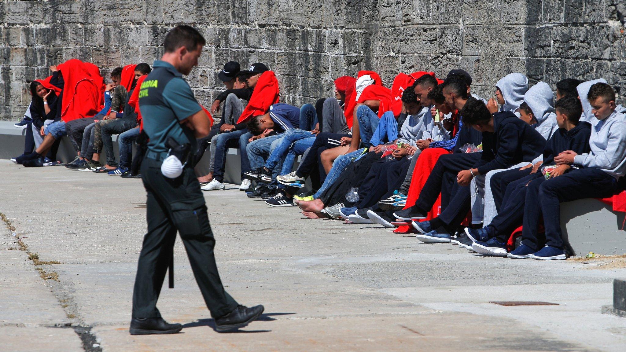 Migrants arrived in Tarifa, southern Spain - 29 June