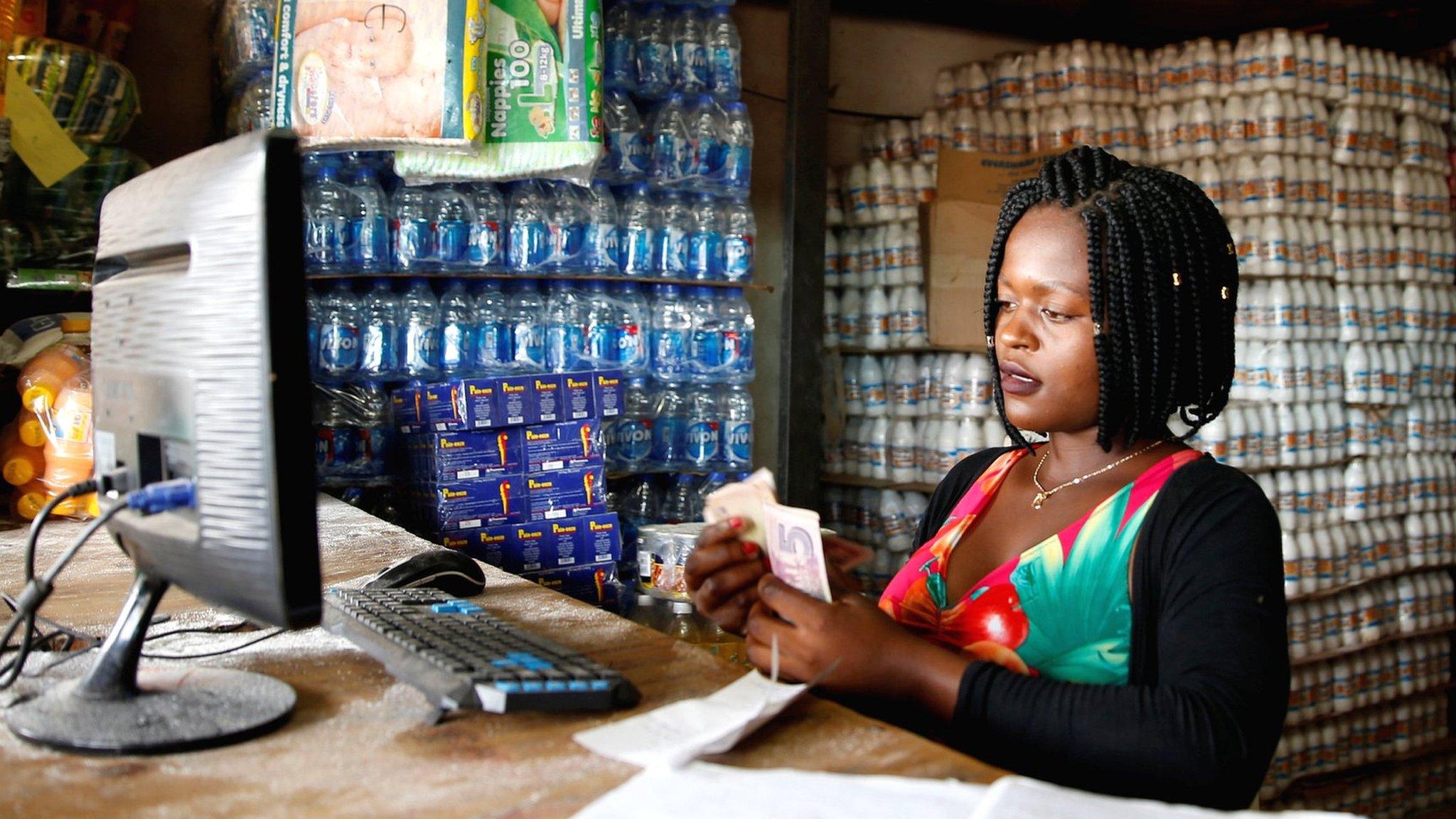 Woman in her shop