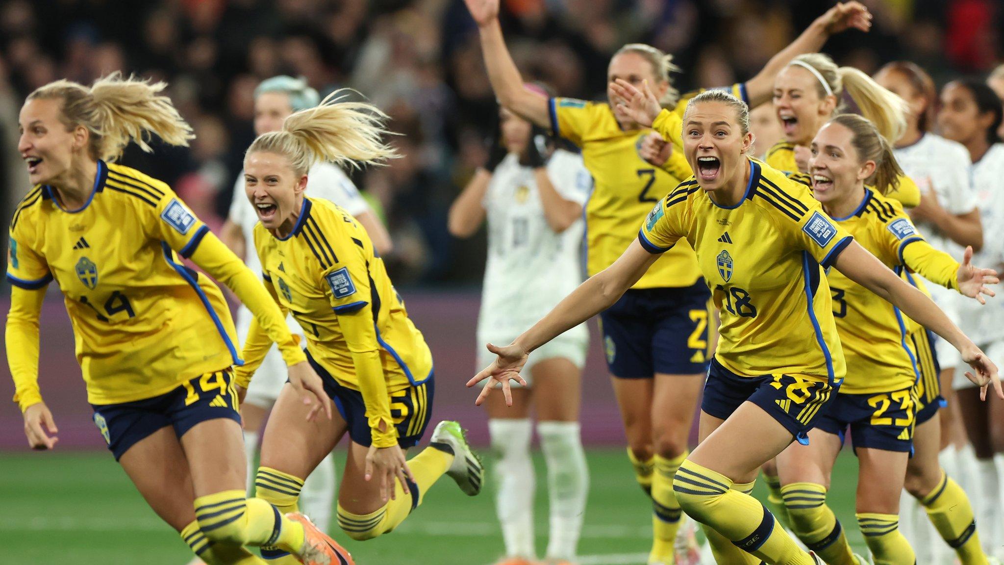 Sweden celebrate