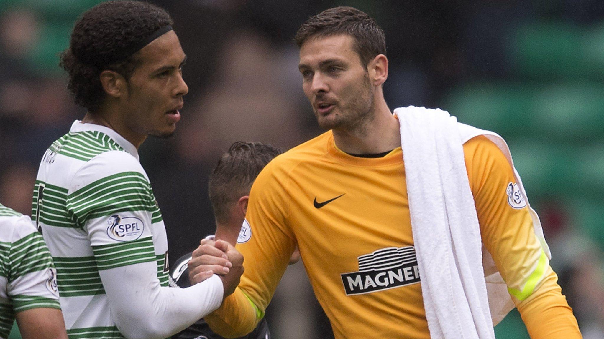 Virgil van Dijk and Craig Gordon