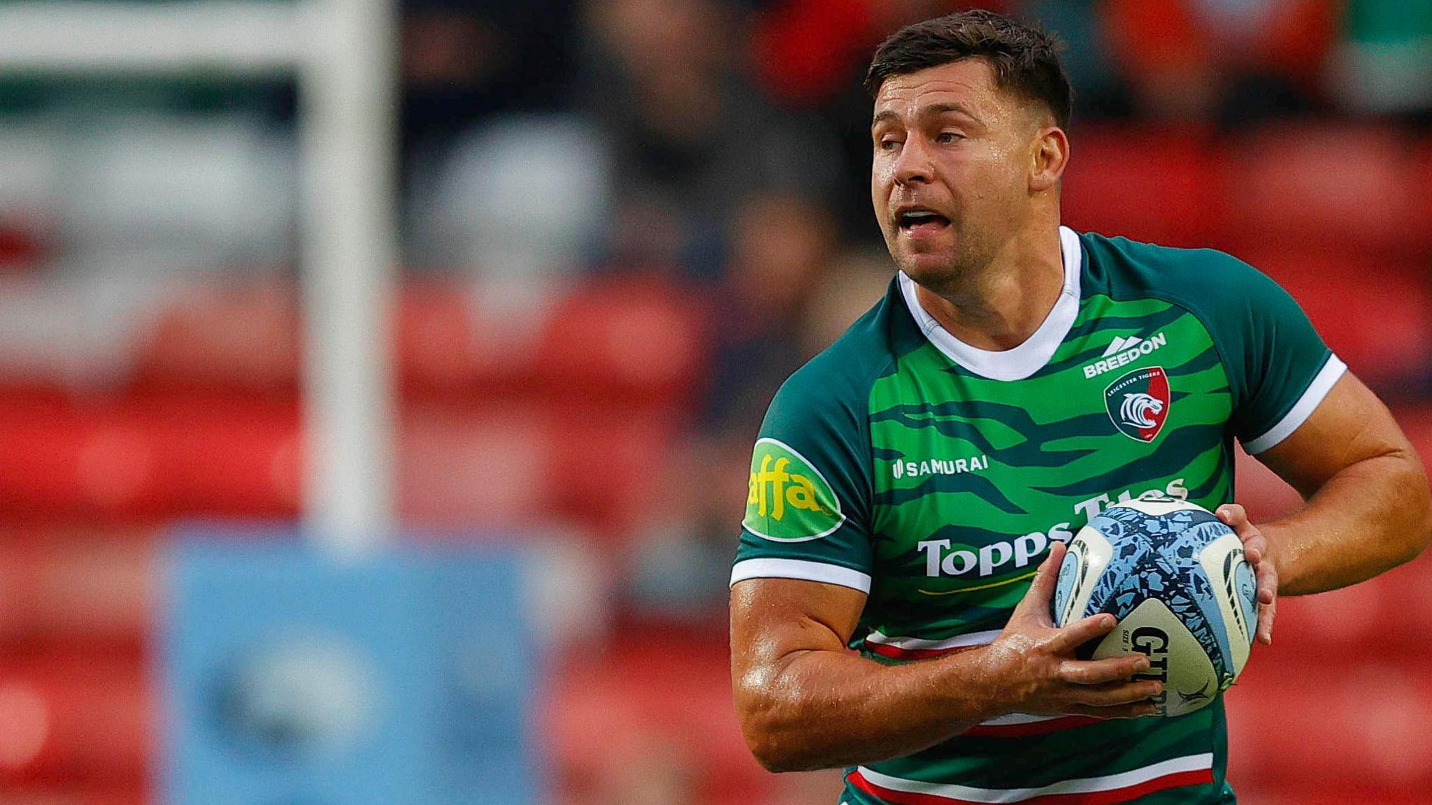 Leicester Tigers' Ben Youngs runs with the ball 