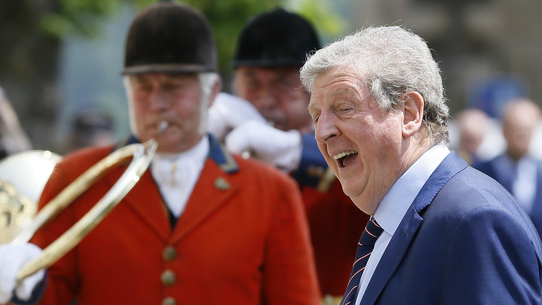 England manager Roy Hodgson arrives his team's Chantilly base for Euro 2016 in France