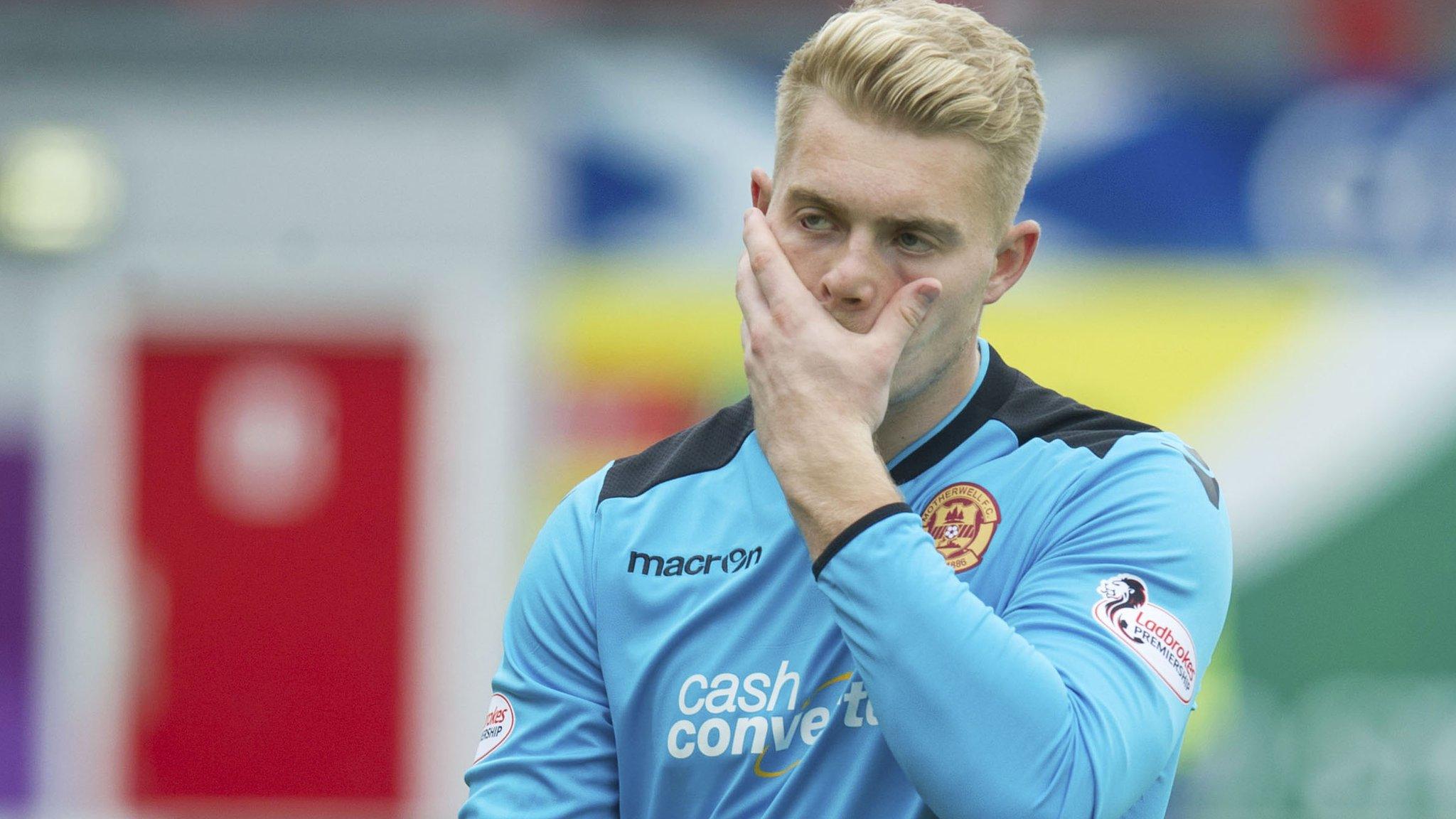 Motherwell goalkeeper Connor Ripley