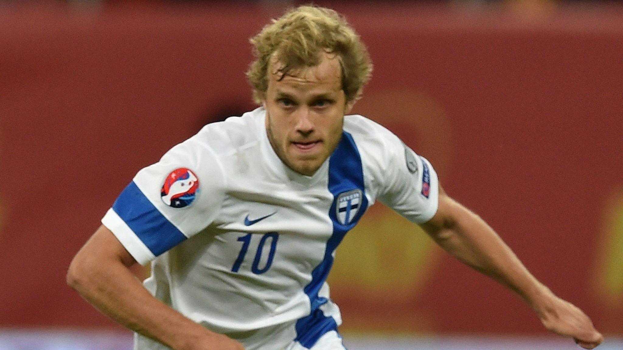 Finland and Brondby striker Teemu Pukki