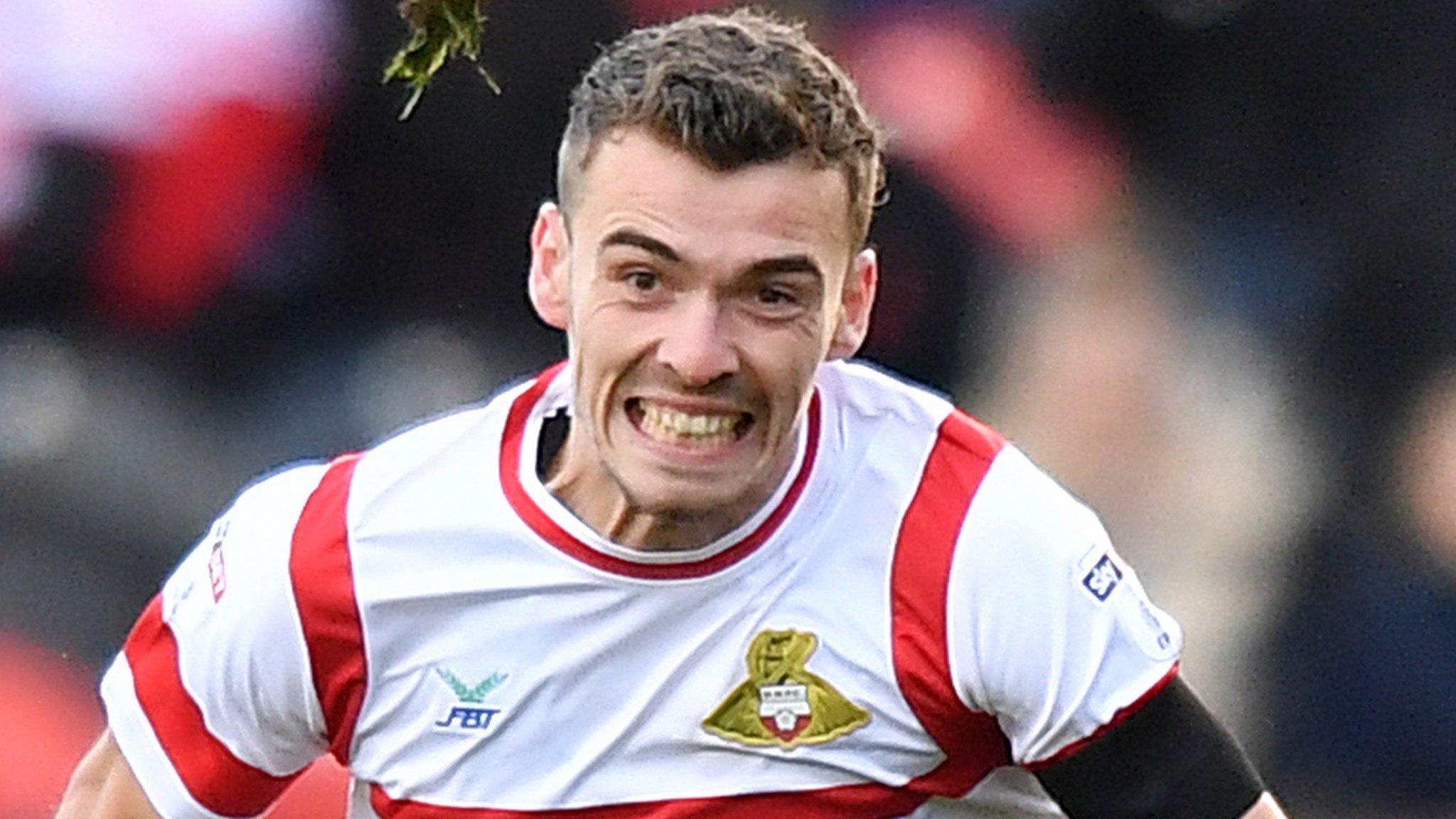 Harry Toffolo in action for Doncaster Rovers