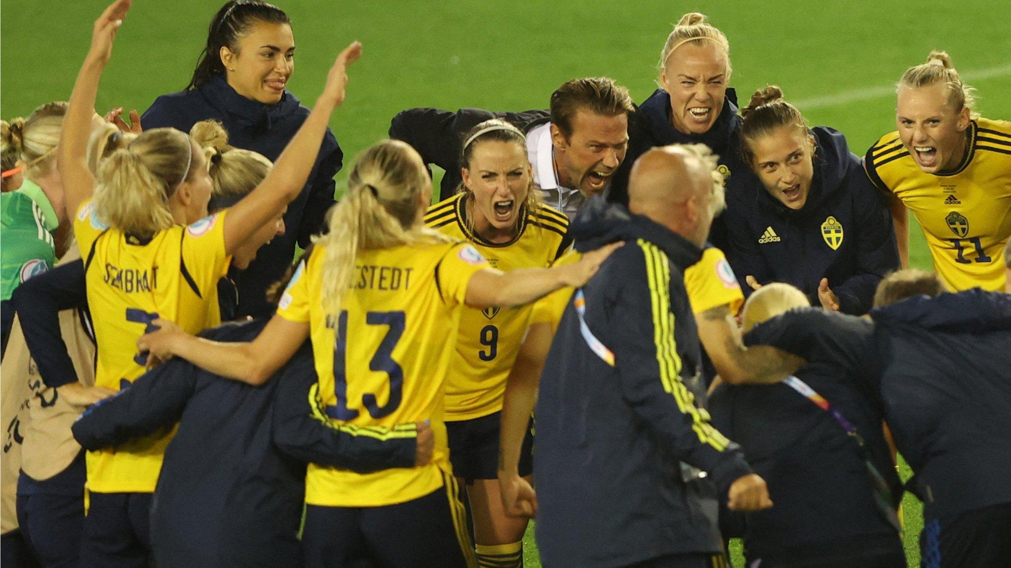 Sweden celebrate