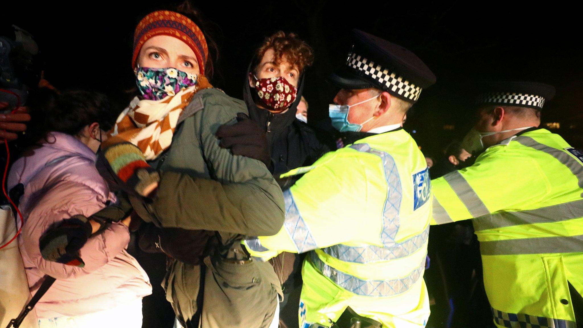 People at Clapham vigil