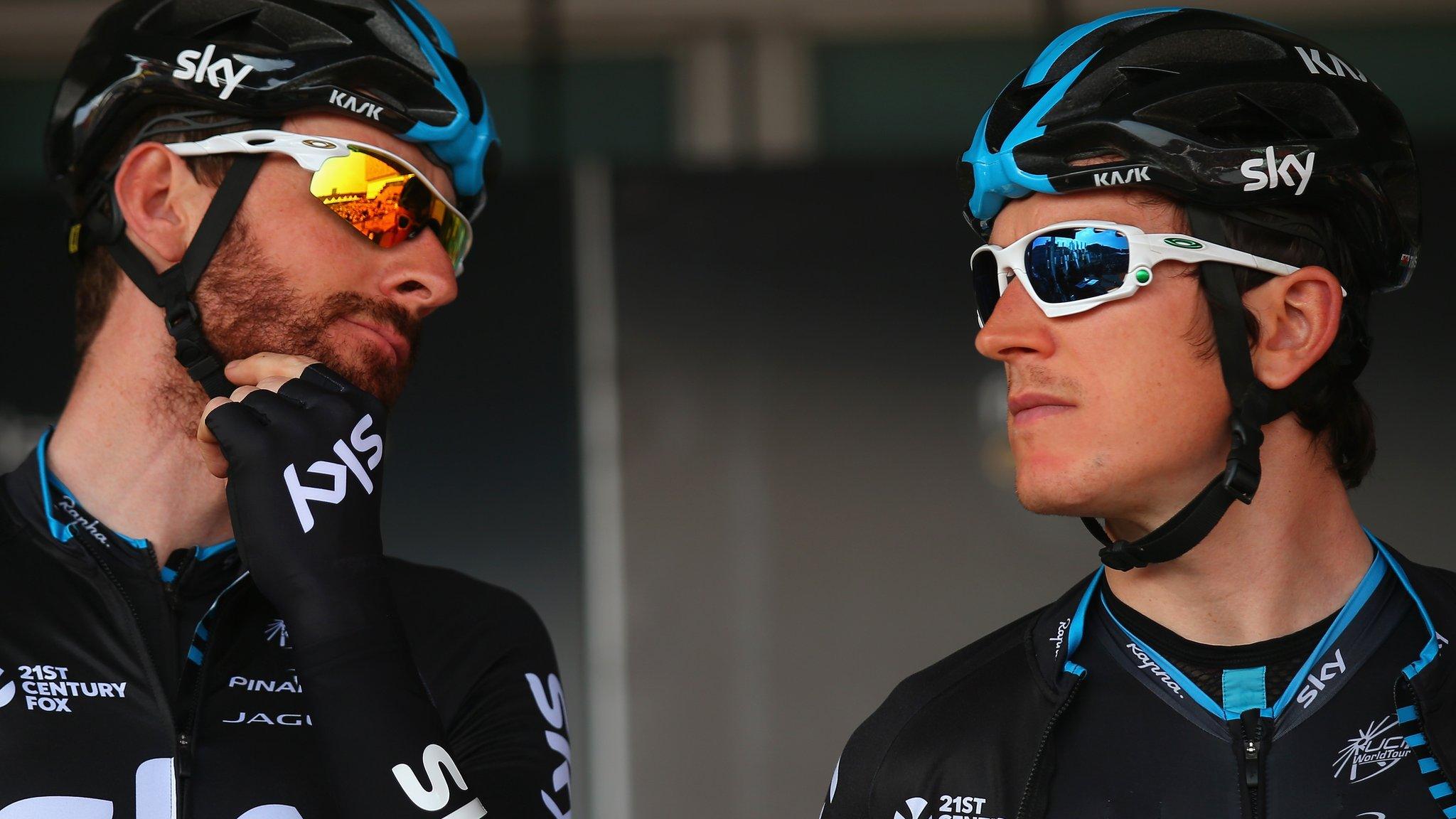 Bradley Wiggins (left) and Geraint Thomas