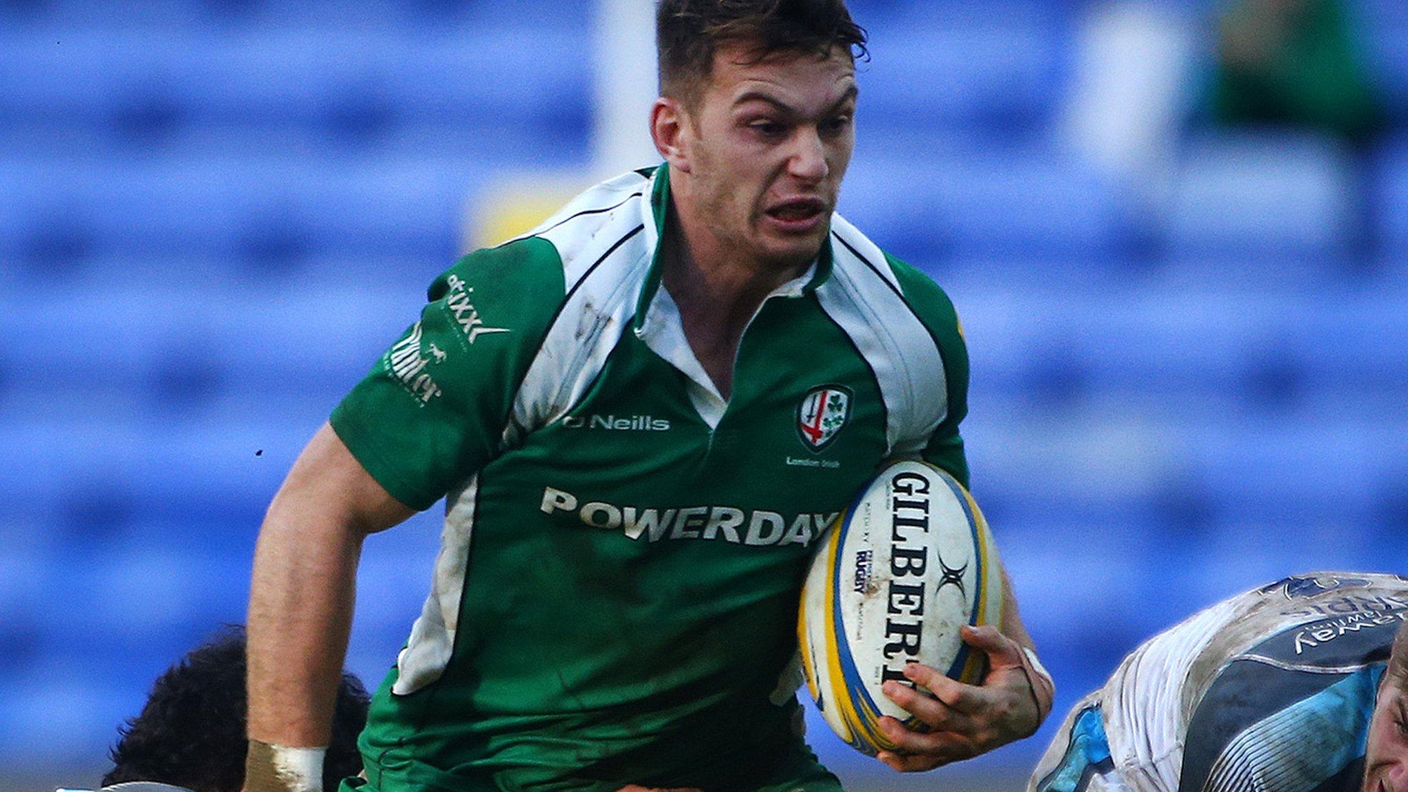 London Irish winger Alex Lewington