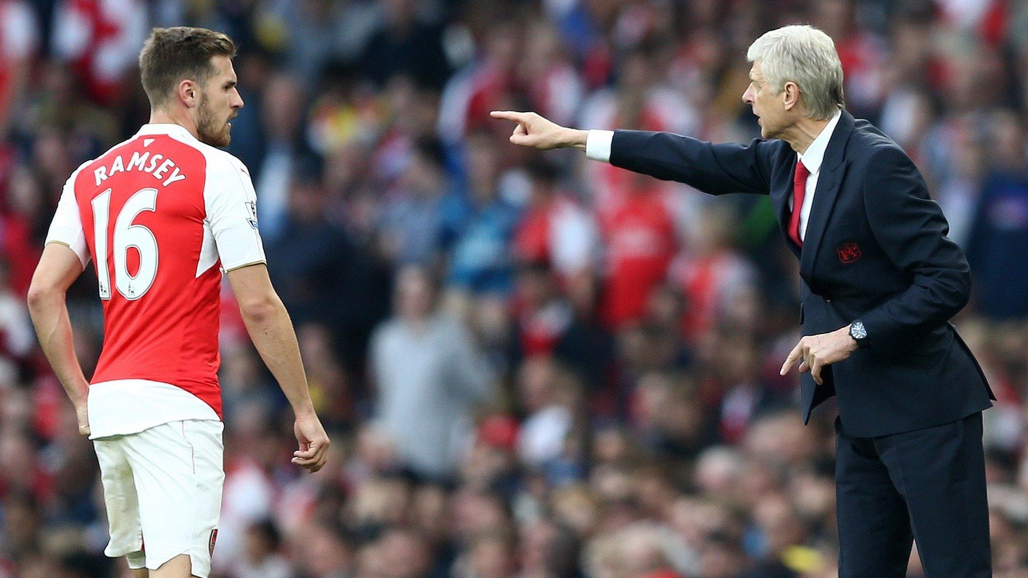 Aaron Ramsey and Arsene Wenger