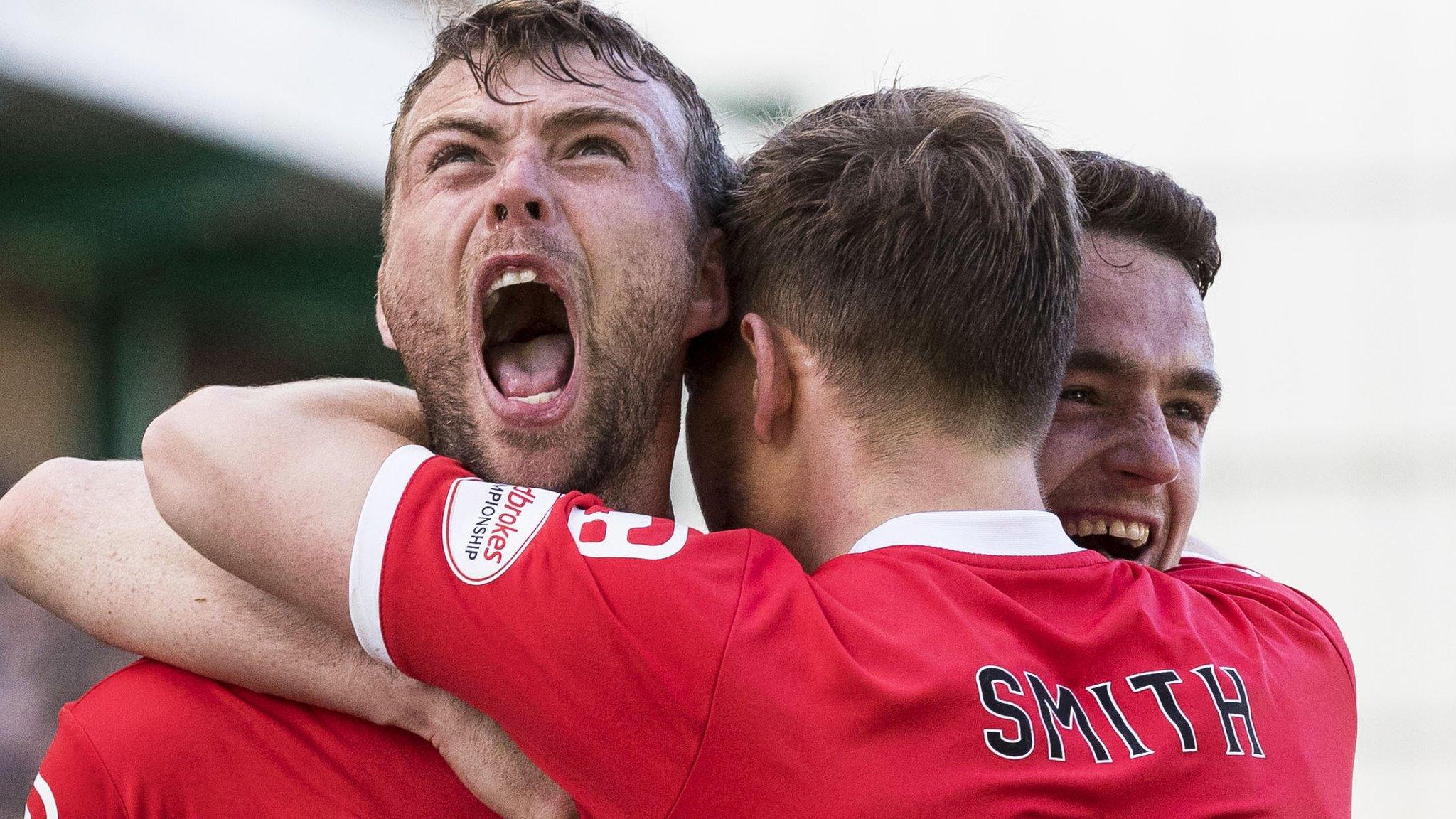 Rory Loy celebrates scoring