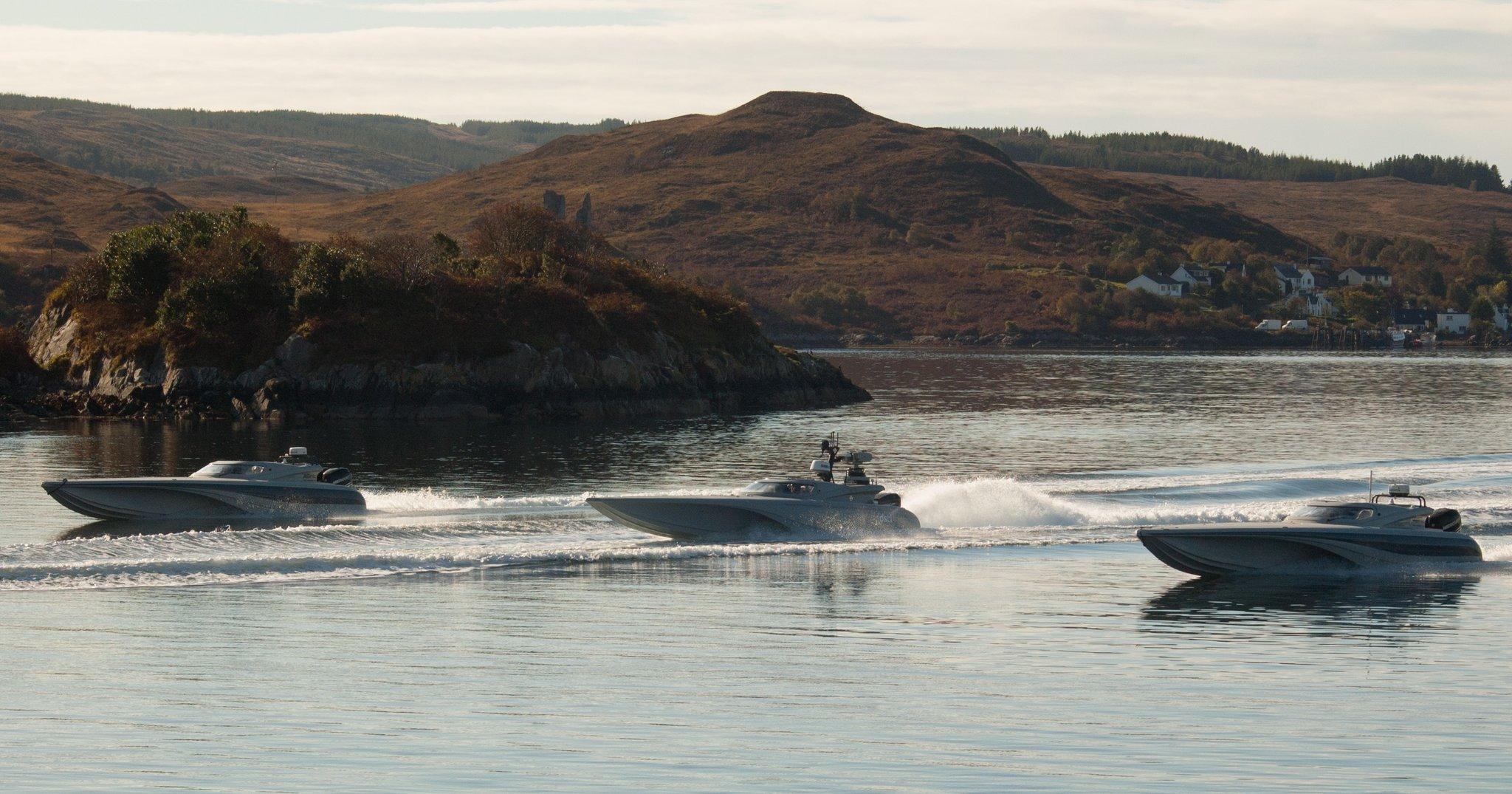 Unmanned Warrior boats