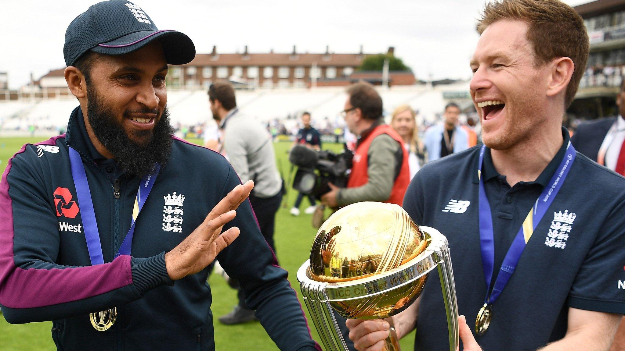 Adil Rashid and Eoin Morgan