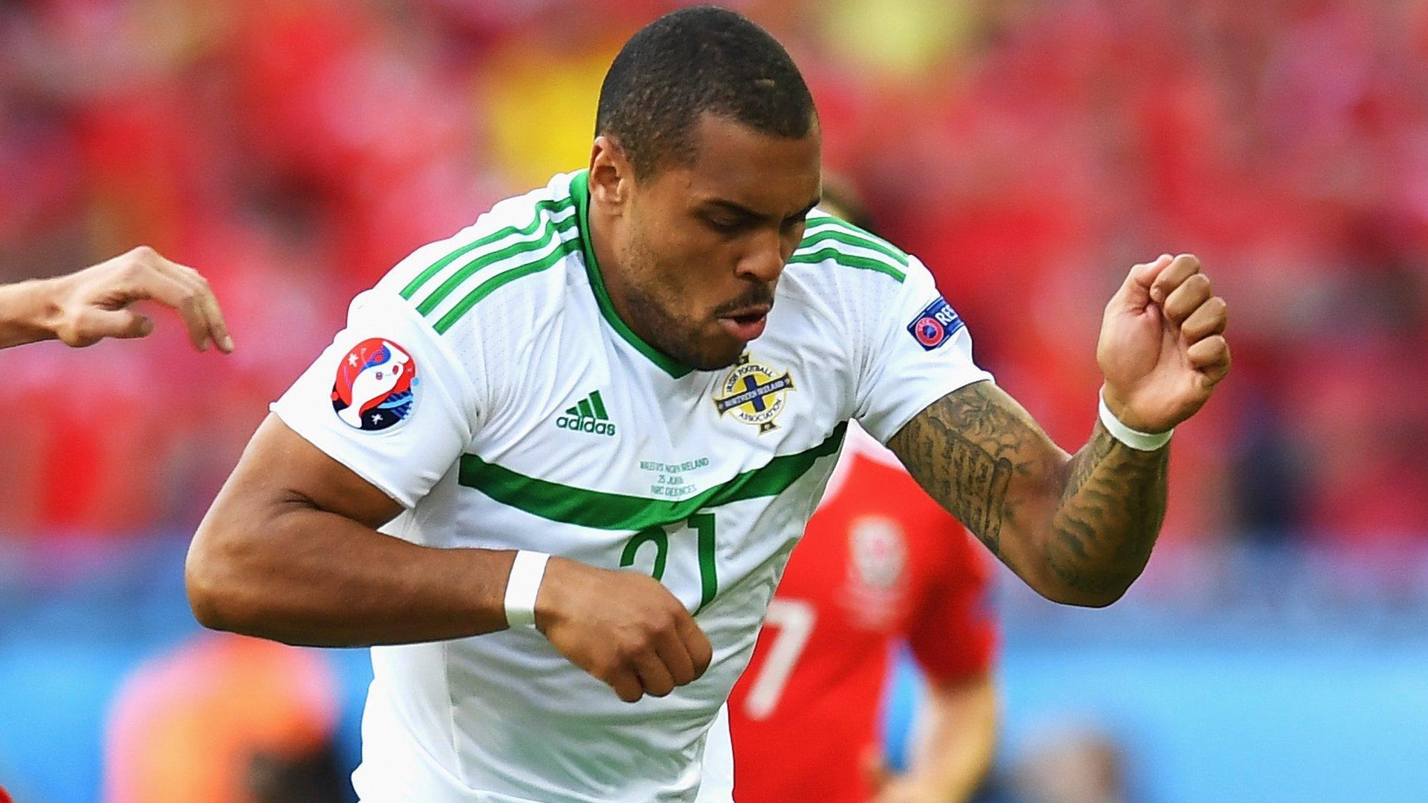 Josh Magennis in action at Euro 2016