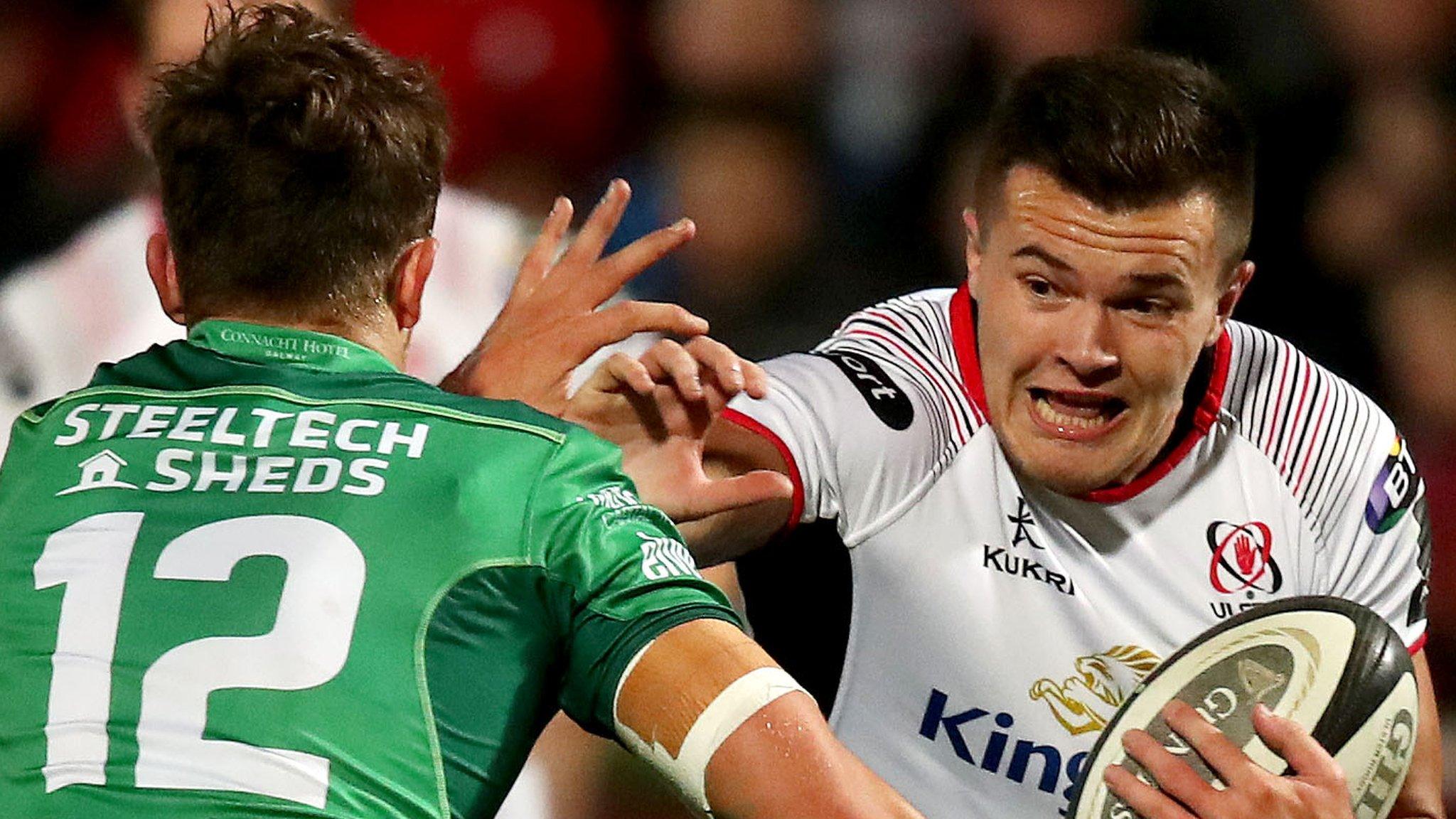 Ulster's Jacob Stockdale in action against Connacht