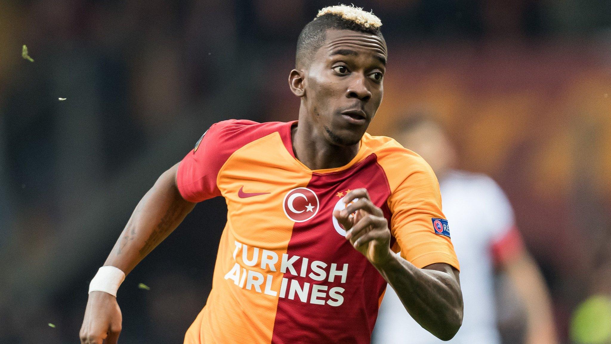 Henry Onyekuru playing for Turkish side Galatasaray