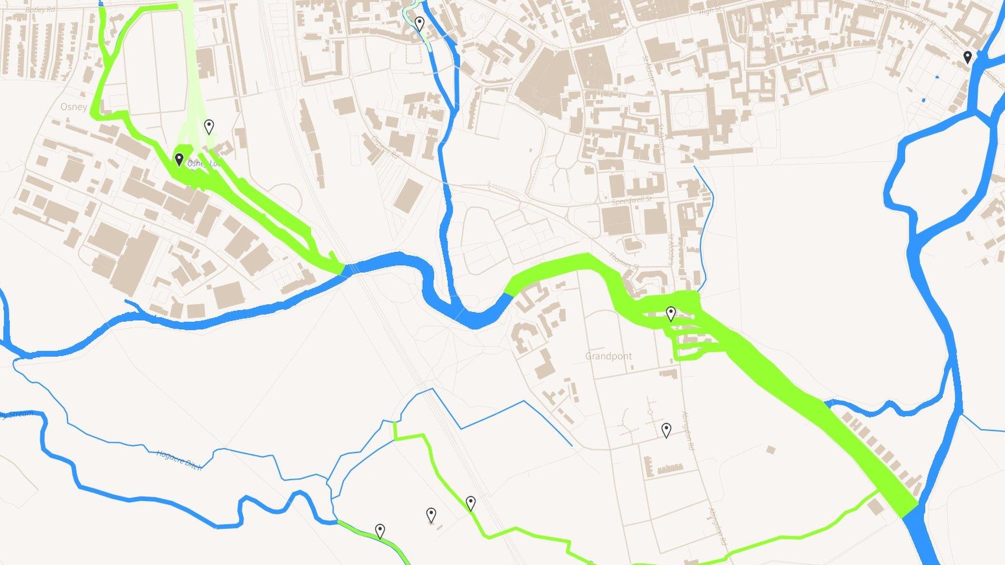 Oxford Flood Map