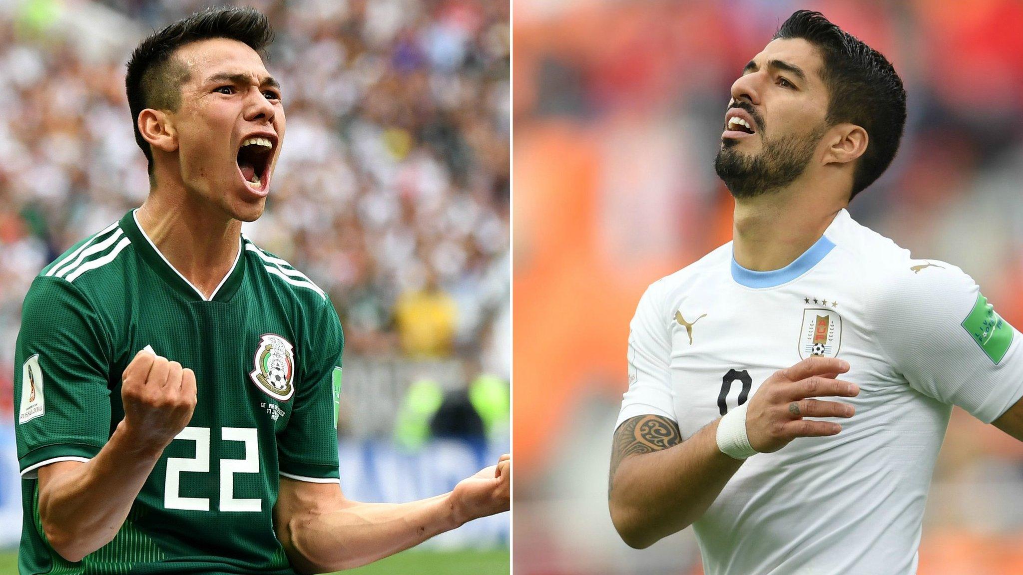 Hirving Lozano and Luis Suarez