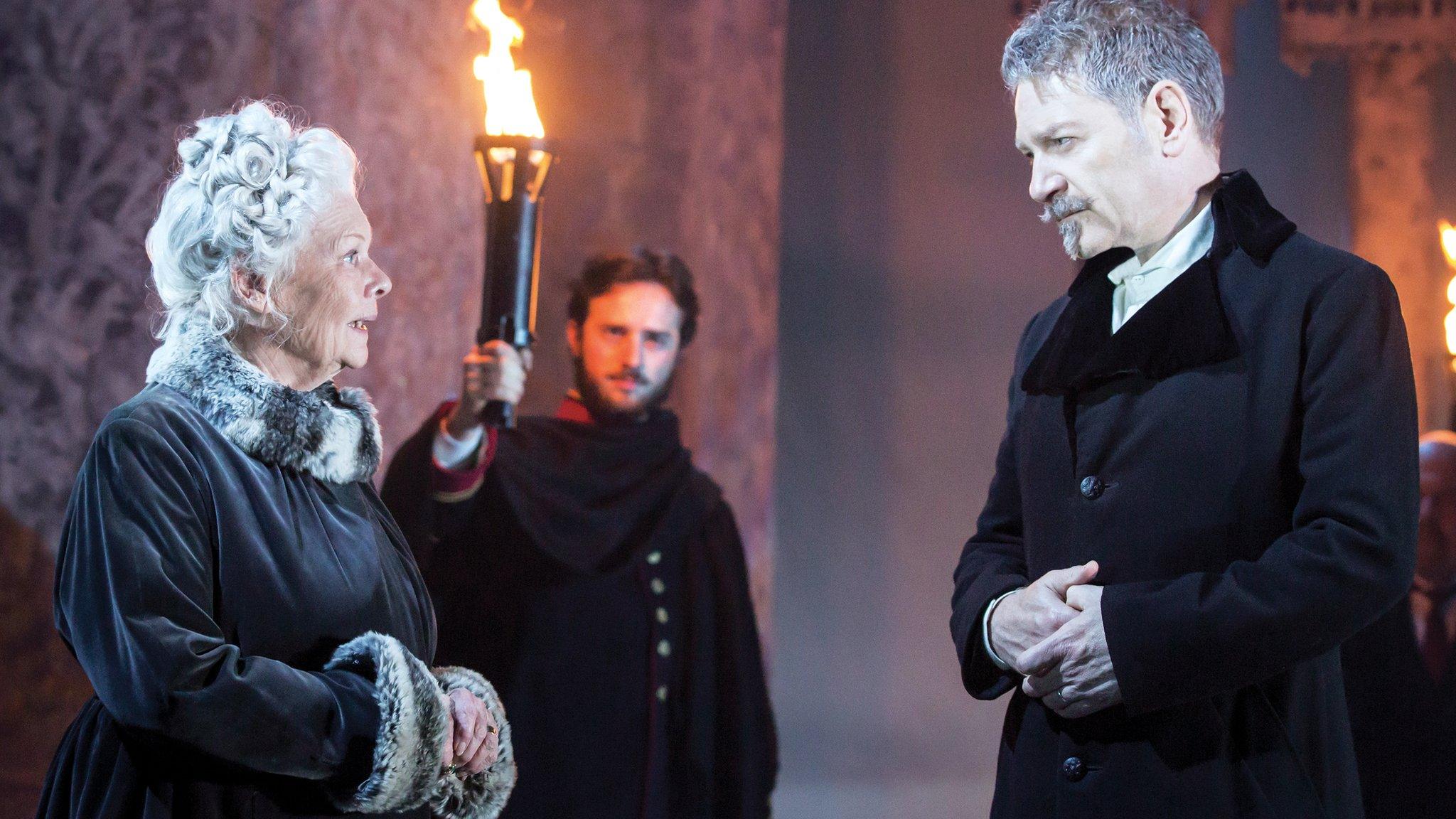 Dame Judi Dench and Sir Kenneth Branagh in The Winter's Tale