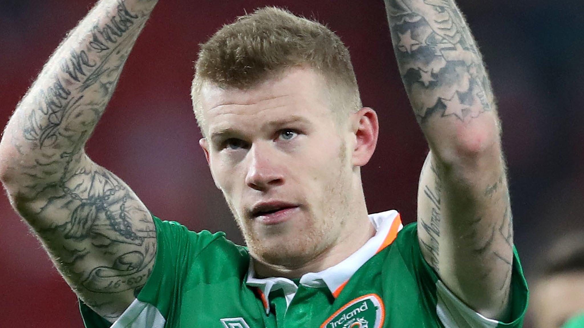 James McClean of the Republic of Ireland