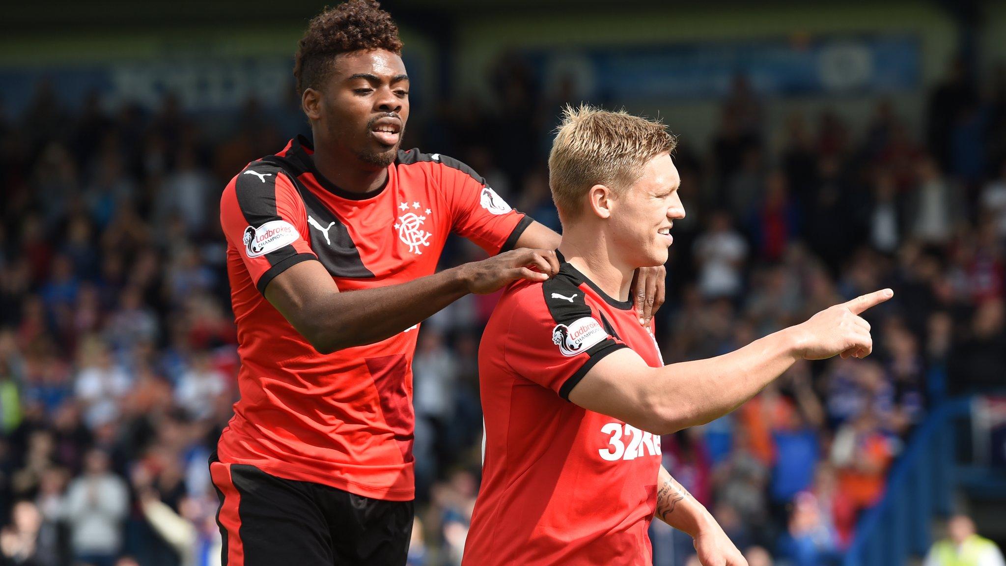 Martyn Waghorn and Nathan Oduwa