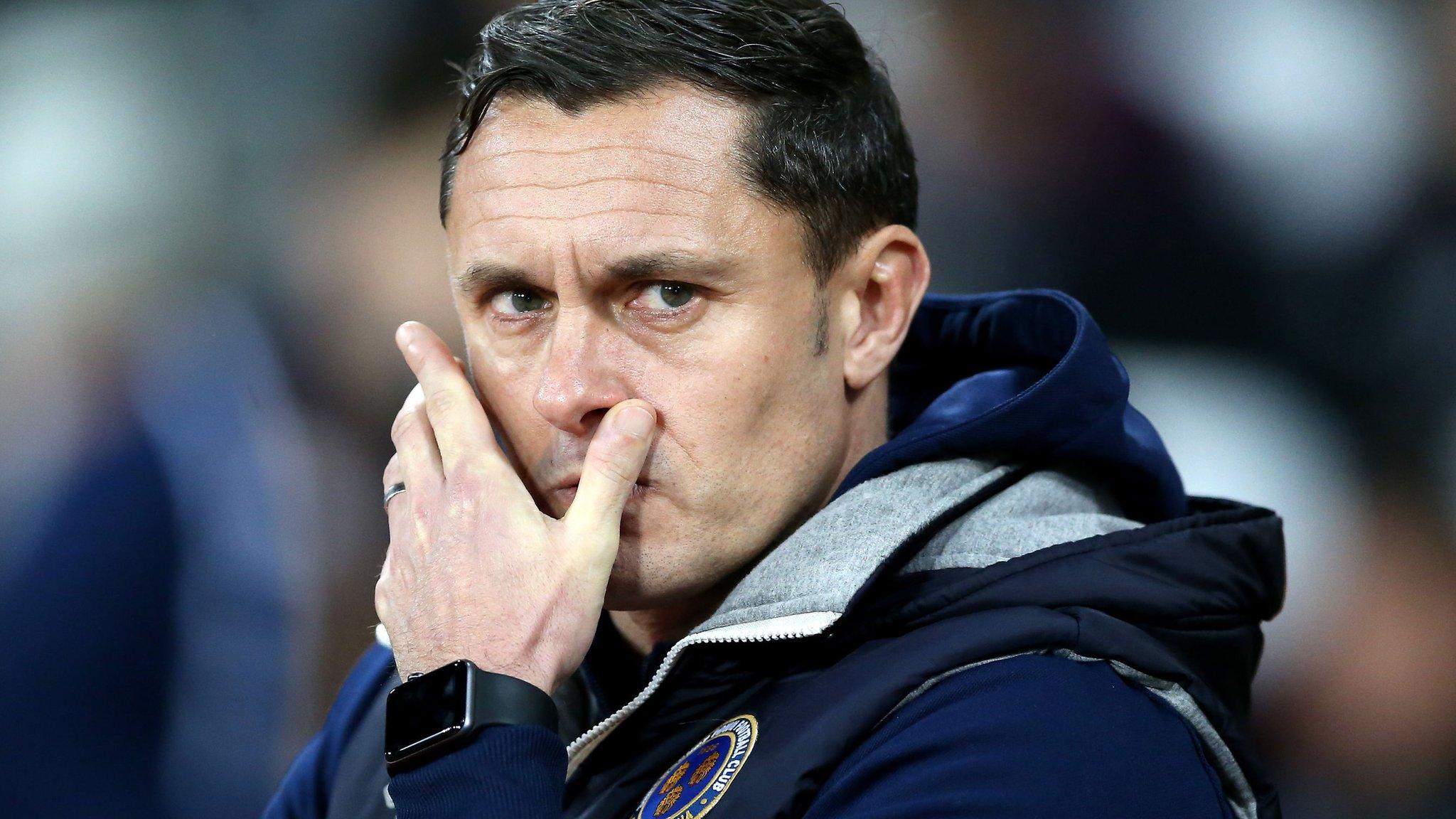 Shrewsbury Town manager Paul Hurst