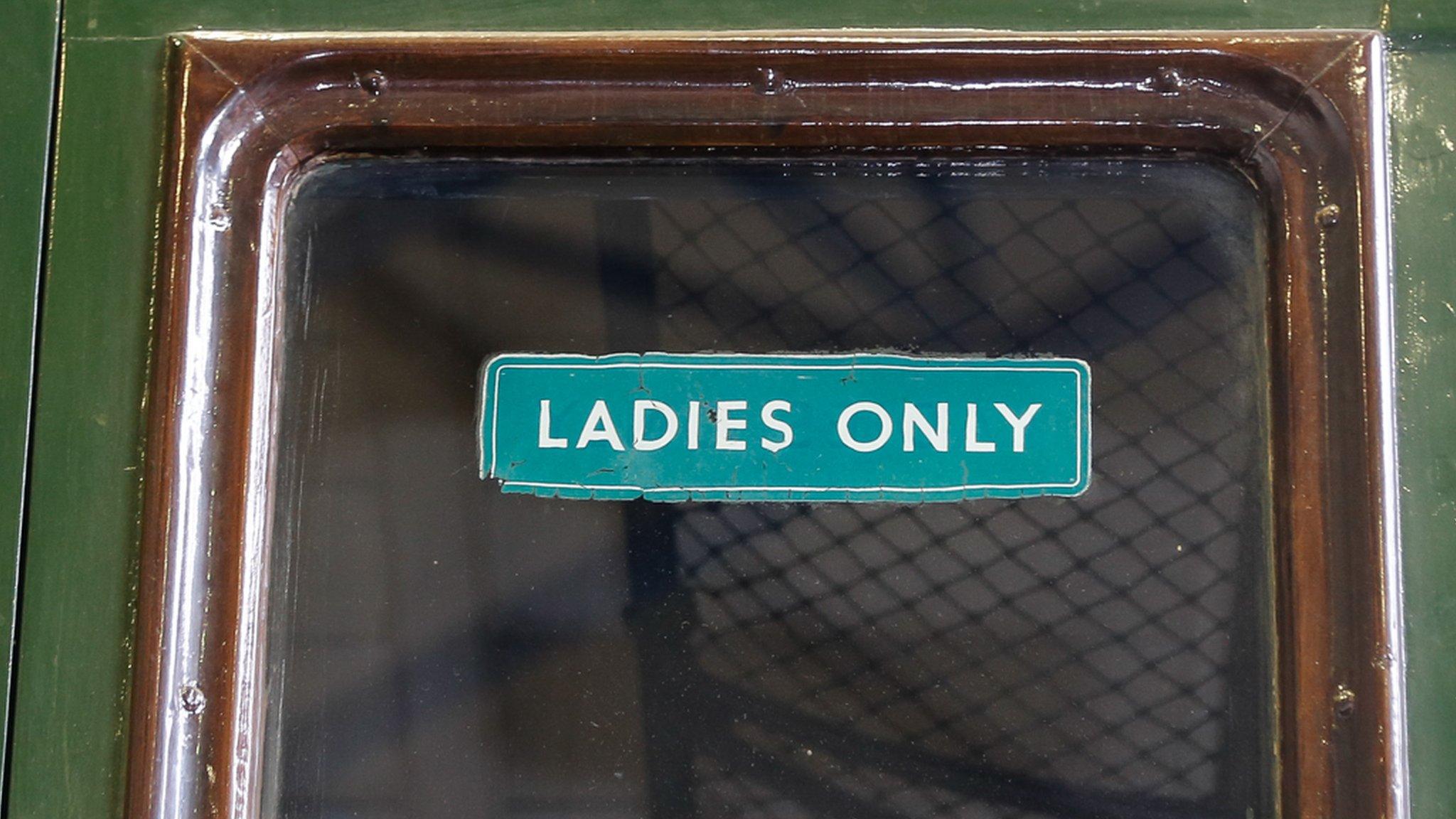 Ladies Only sign on Southern Railway 4-sub S8143S