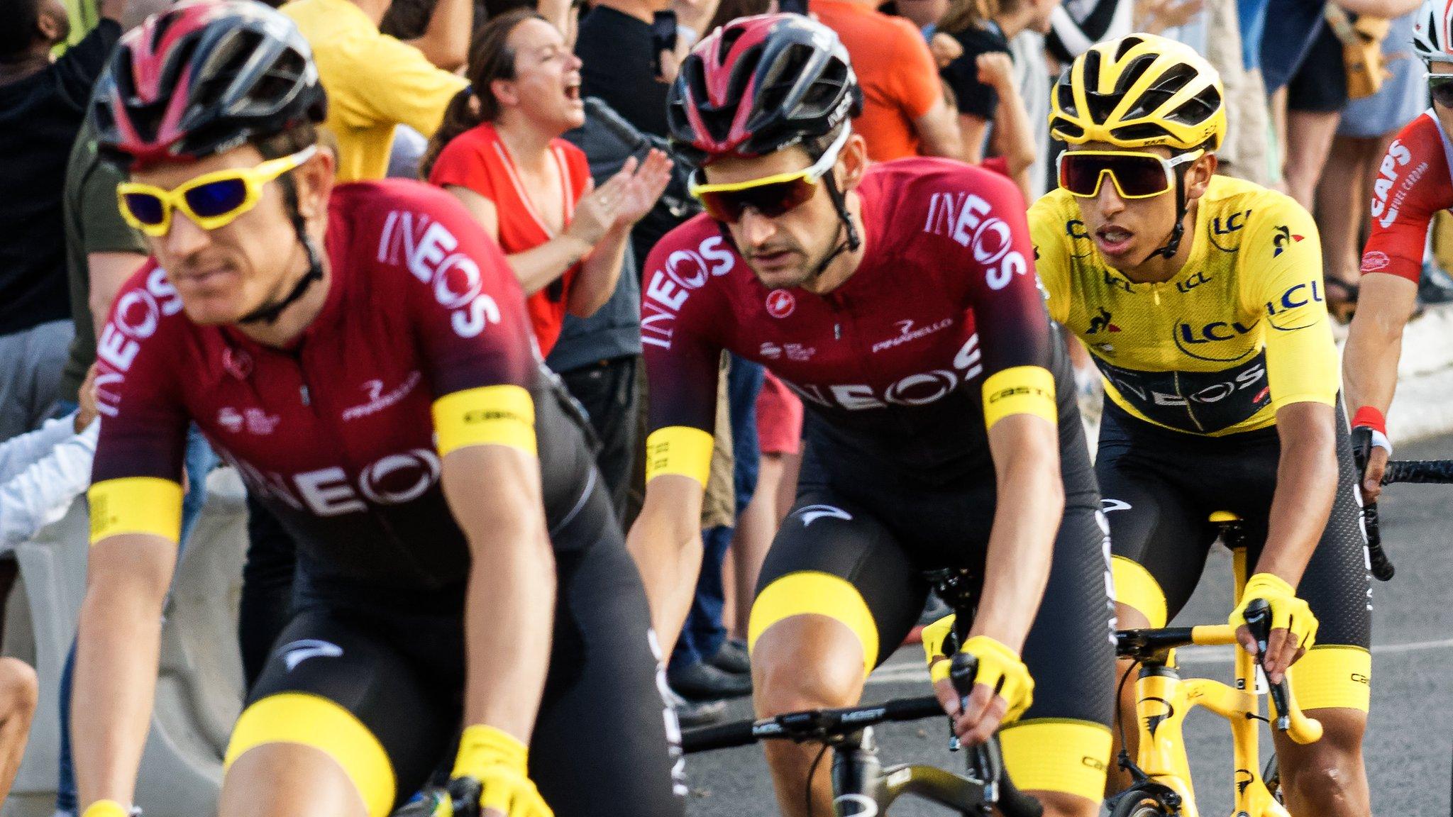 Geriant Thomas and Egan Bernal